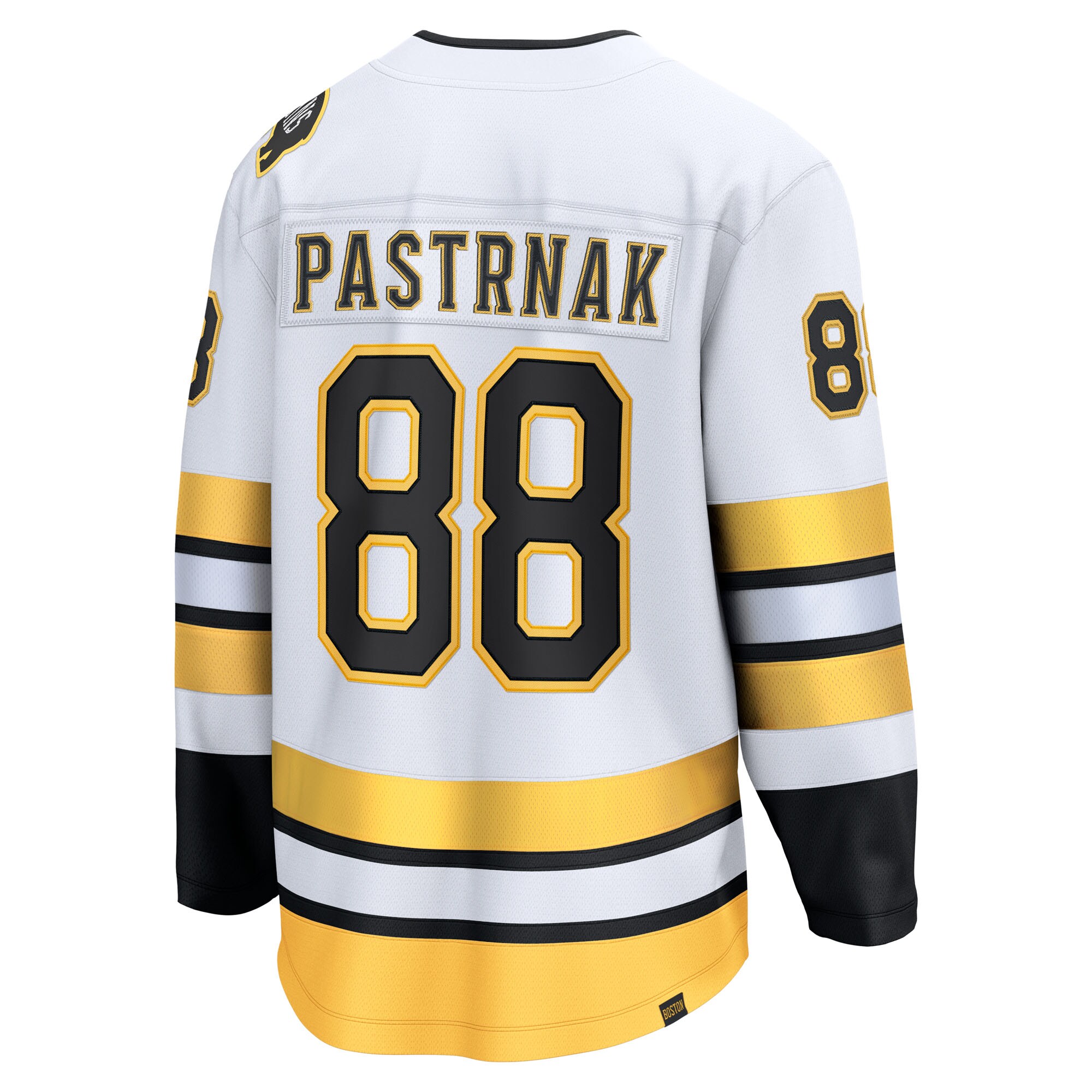 David Pastrnak Boston Bruins Fanatics Away Breakaway Player Jersey – White Clowdercats