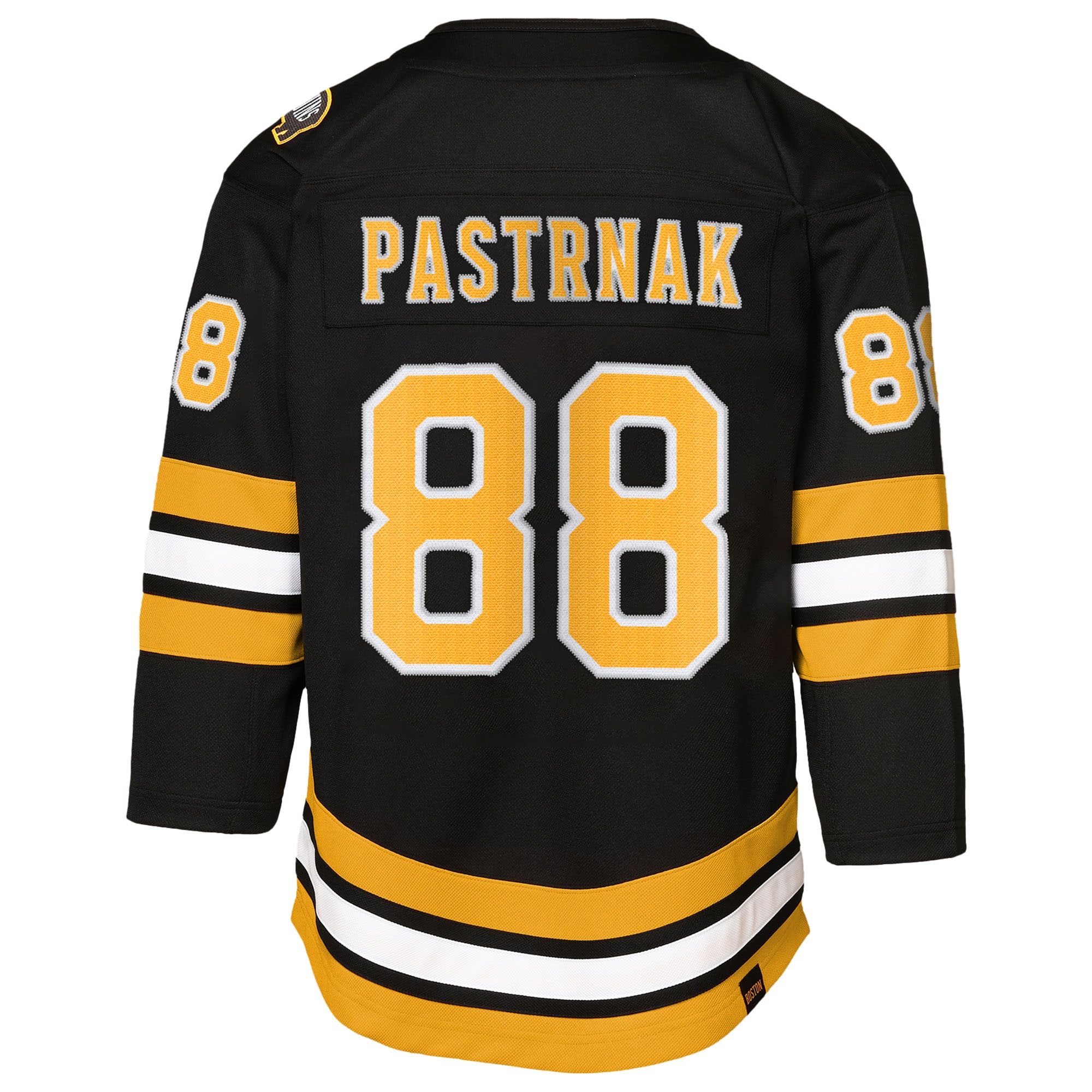 David Pastrnak Boston Bruins Youth Home Premier Player Jersey – Black Clowdercats