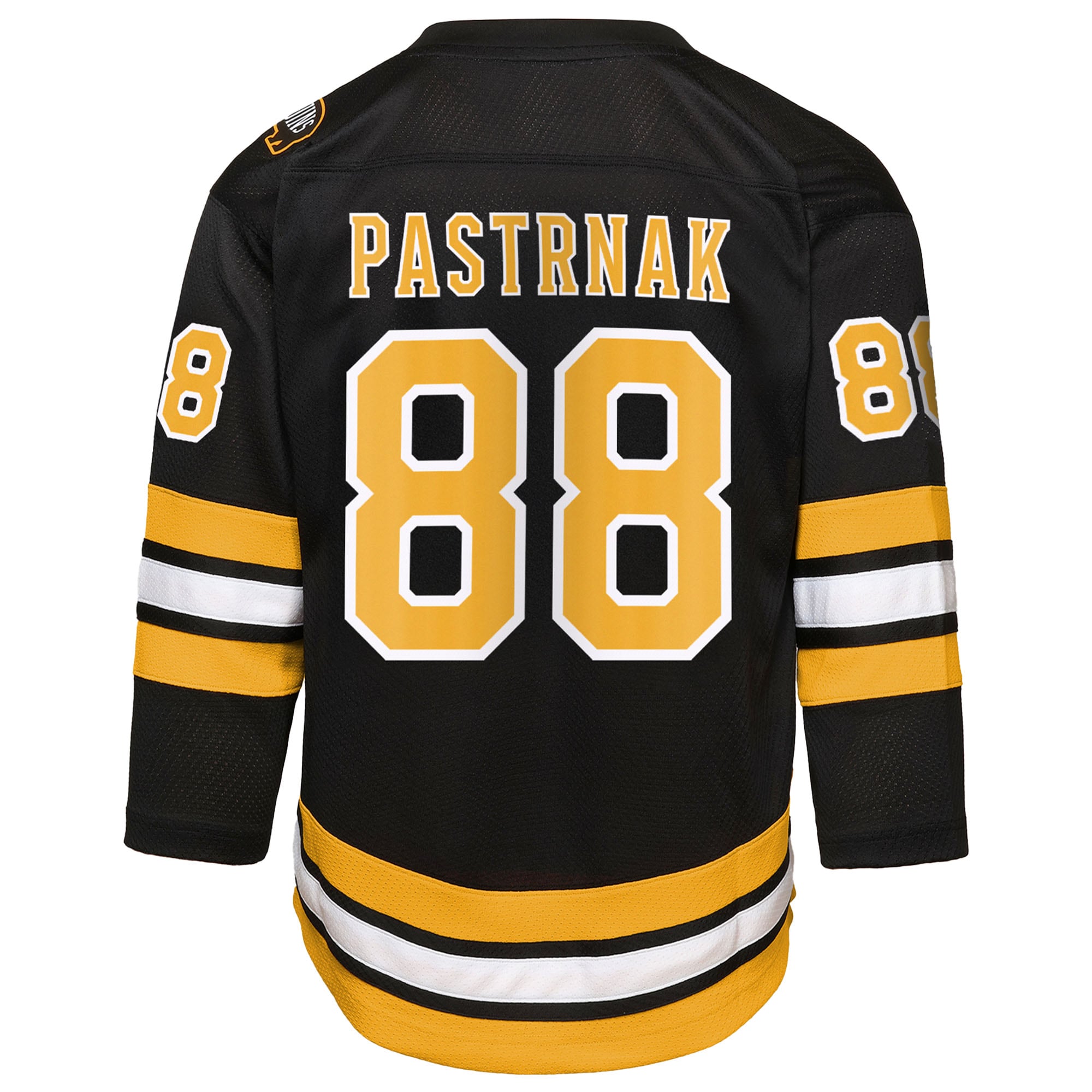 David Pastrnak Boston Bruins Youth Home Replica Player Jersey – Black Clowdercats