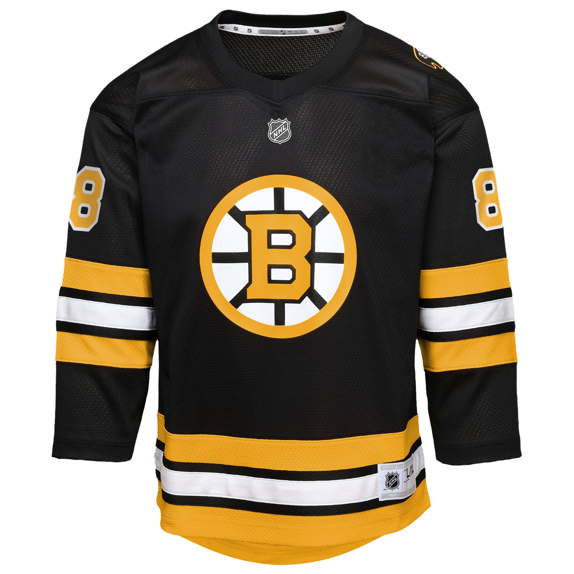 David Pastrnak Boston Bruins Youth Home Replica Player Jersey – Black Clowdercats