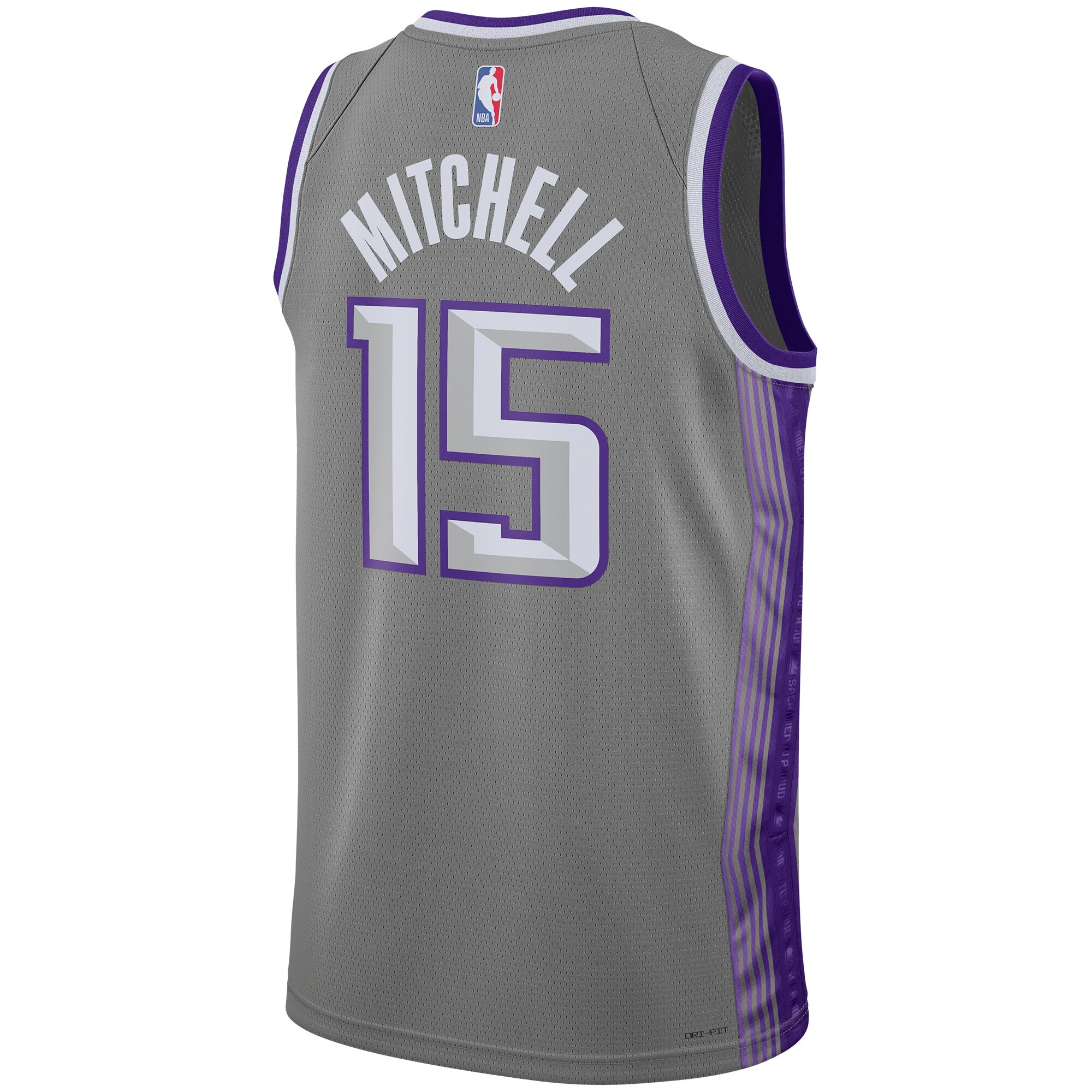 Davion Mitchell Sacramento Kings Nike Unisex 2022/23 Swingman Jersey – City Edition – Anthracite Clowdercats