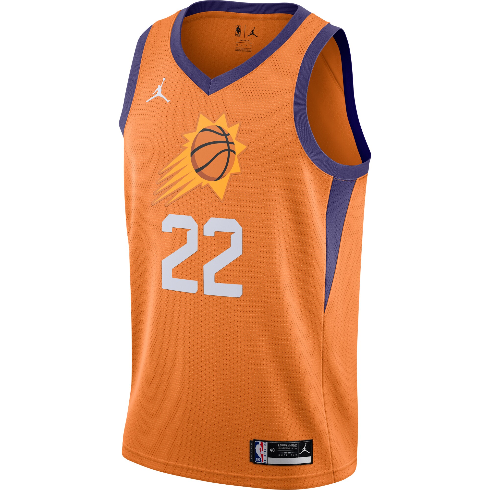 Deandre Ayton Phoenix Suns Jordan Brand 2020/21 Swingman Jersey – Statement Edition – Orange Clowdercats