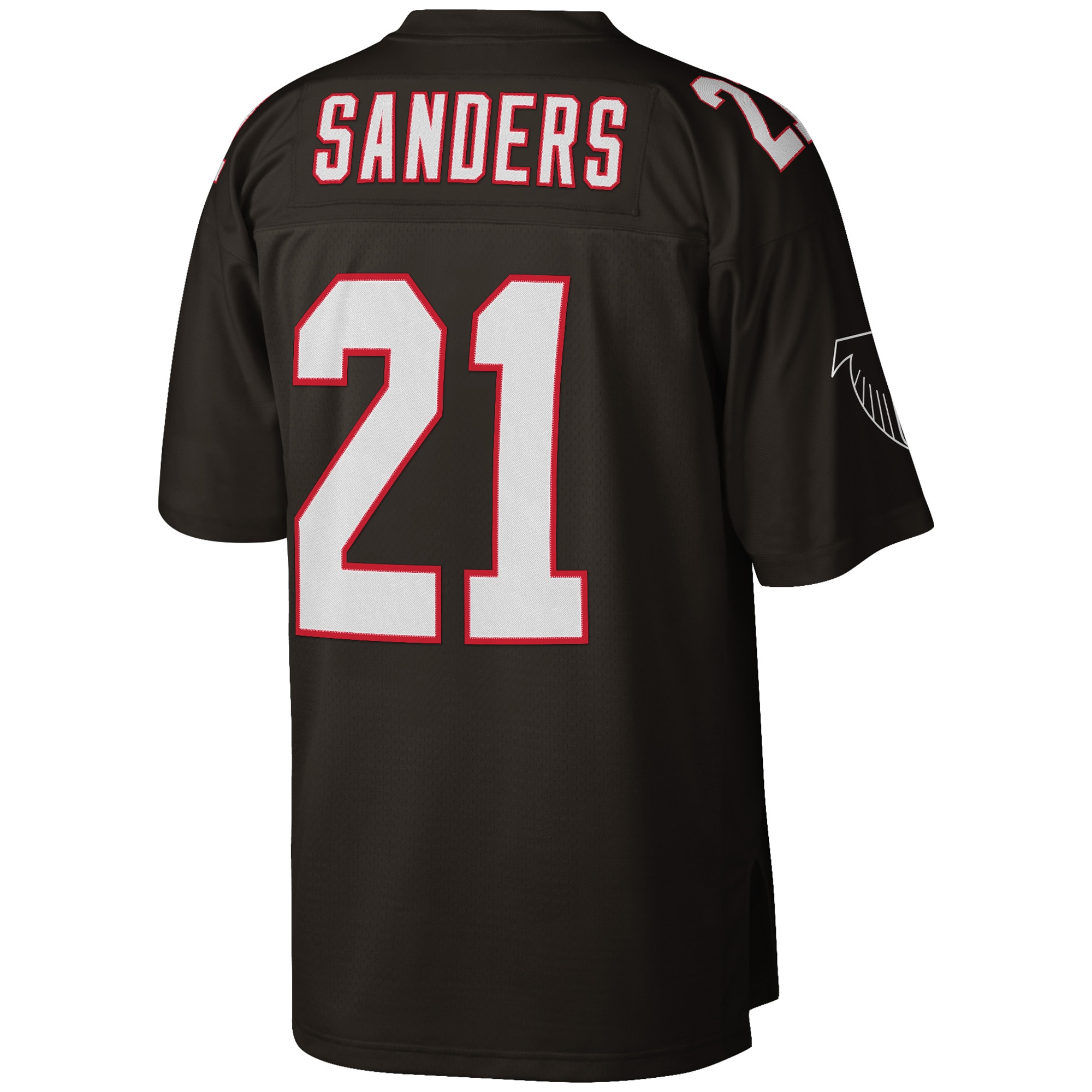 Deion Sanders Atlanta Falcons Mitchell & Ness Big & Tall 1992 Retired Player Replica Jersey – Black Clowdercats