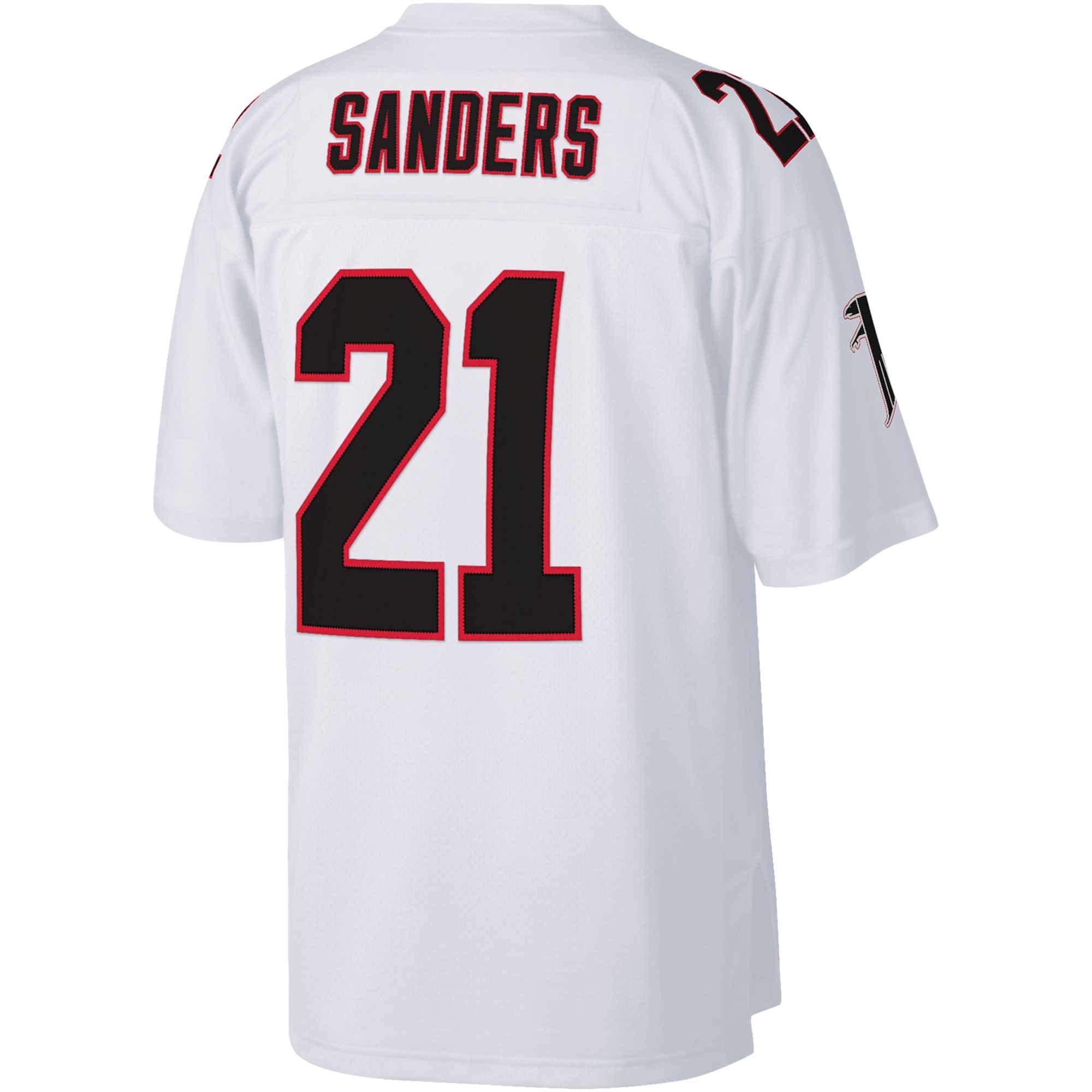 Deion Sanders Atlanta Falcons Mitchell & Ness Big & Tall 1992 Retired Player Replica Jersey – White Clowdercats