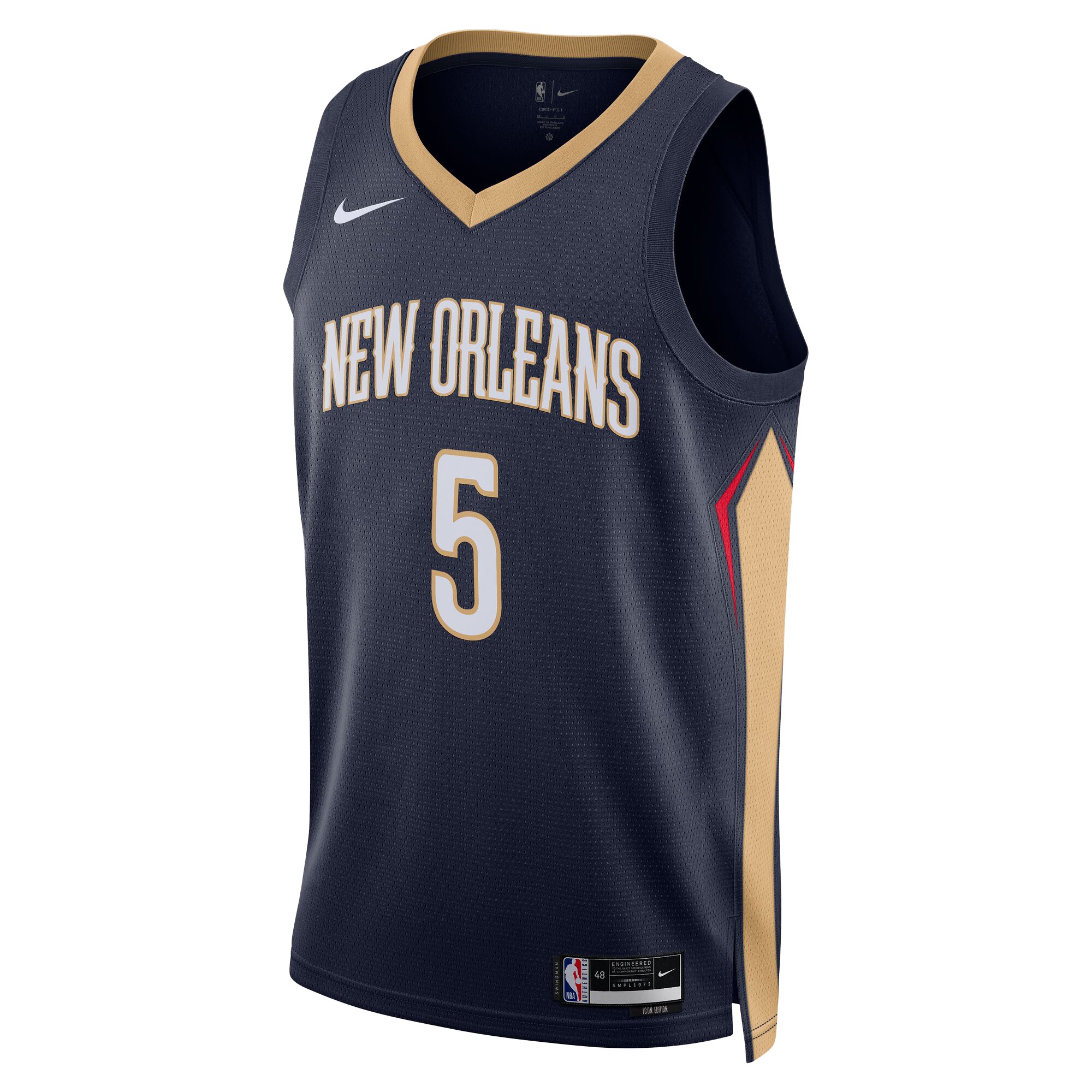 Dejounte Murray New Orleans Pelicans Nike Unisex 2024 Offseason Addition Nike Swingman Jersey – Navy Clowdercats