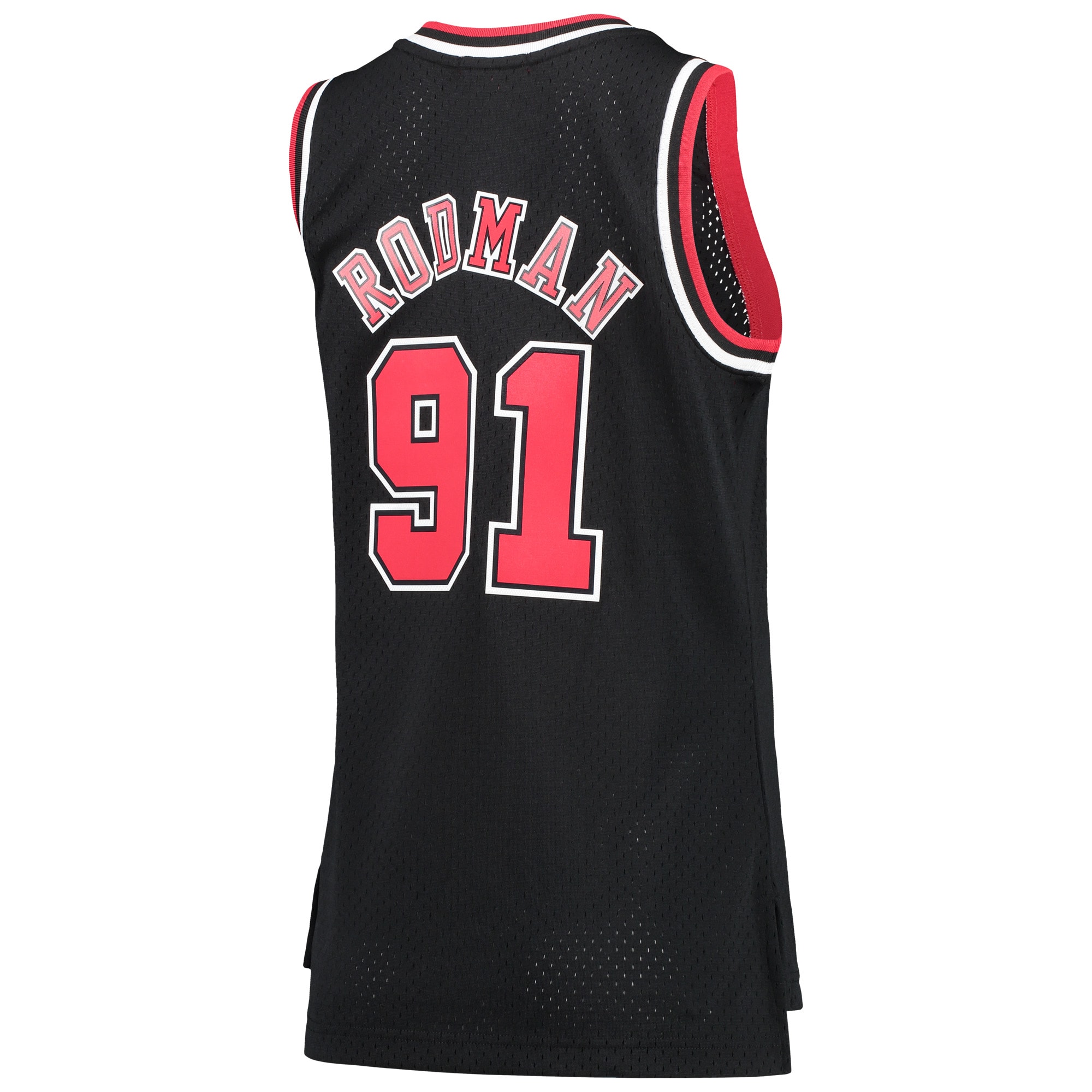 Dennis Rodman Chicago Bulls Mitchell & Ness Women’s Hardwood Classics Swingman Jersey – Black Clowdercats