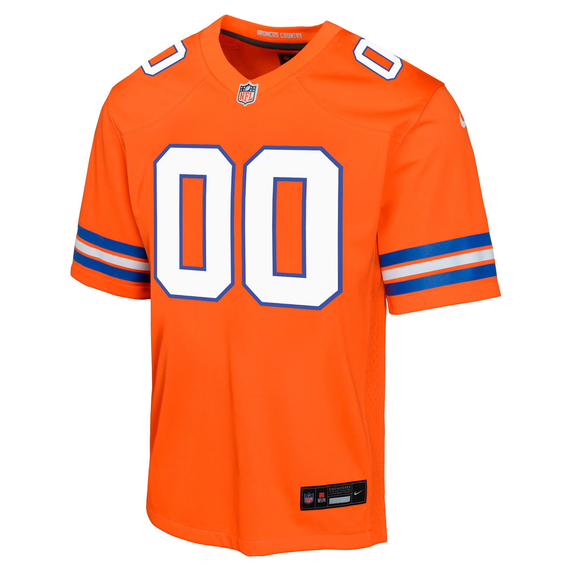 Denver Broncos Nike Youth Mile High Collection 1977 Throwback Custom Game Jersey – Orange Clowdercats
