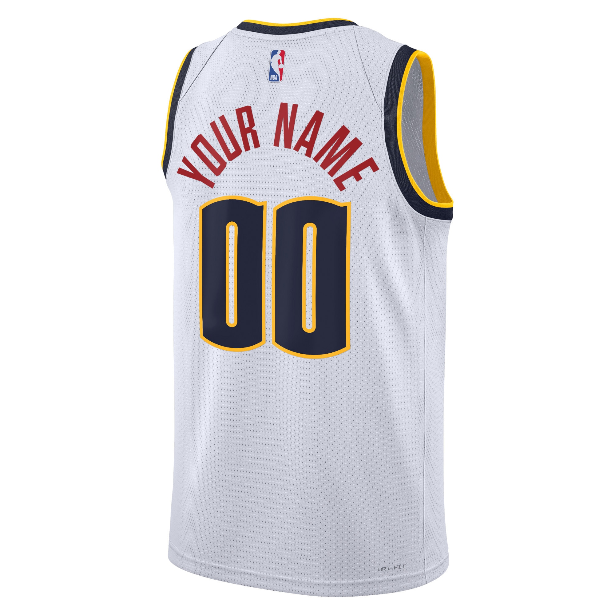 Denver Nuggets Nike Unisex Swingman Custom Jersey White – Association Edition Clowdercats