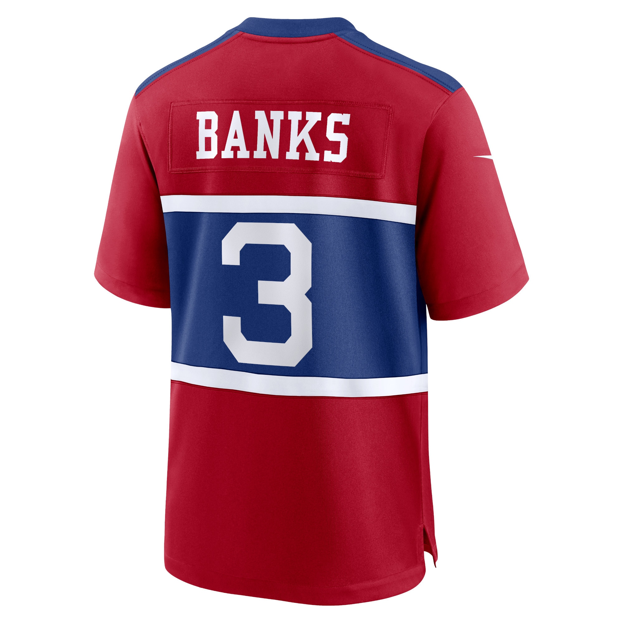 Deonte Banks New York Giants Nike Youth Alternate Player Game Jersey – Century Red Clowdercats