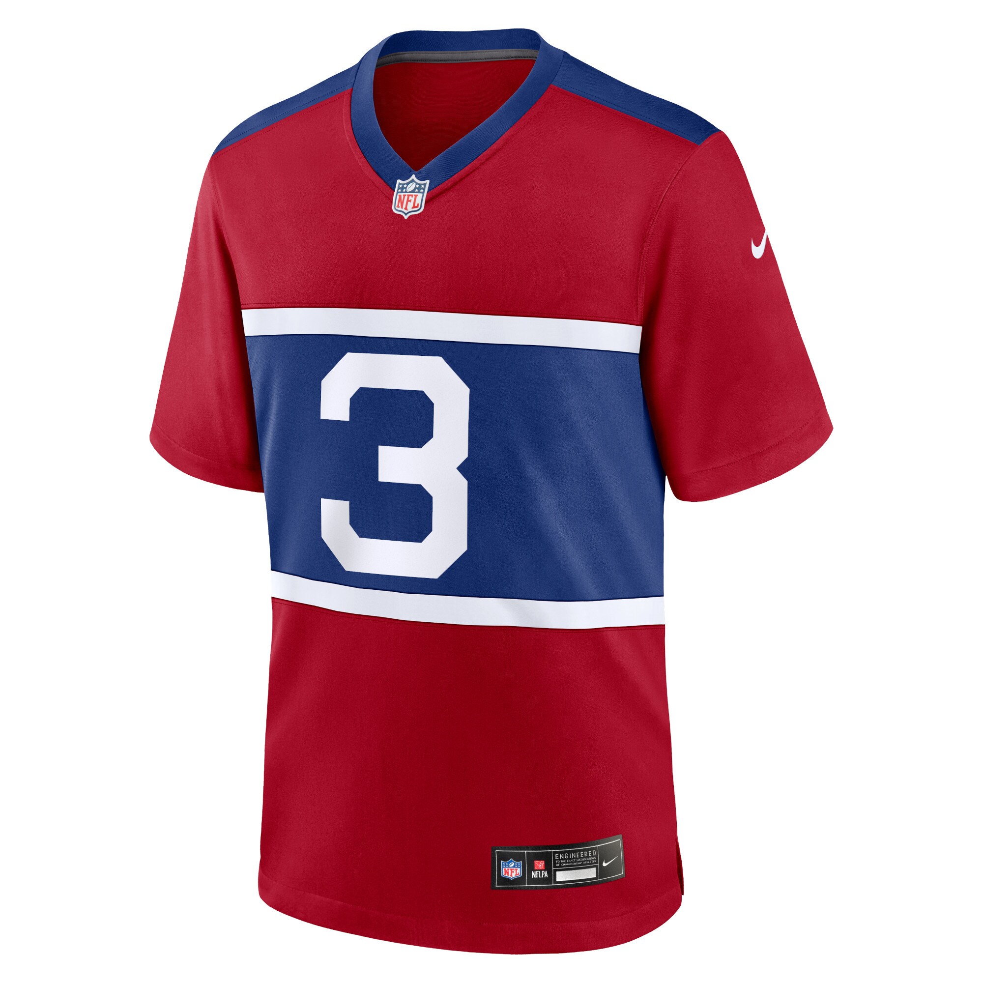 Deonte Banks New York Giants Nike Youth Alternate Player Game Jersey – Century Red Clowdercats