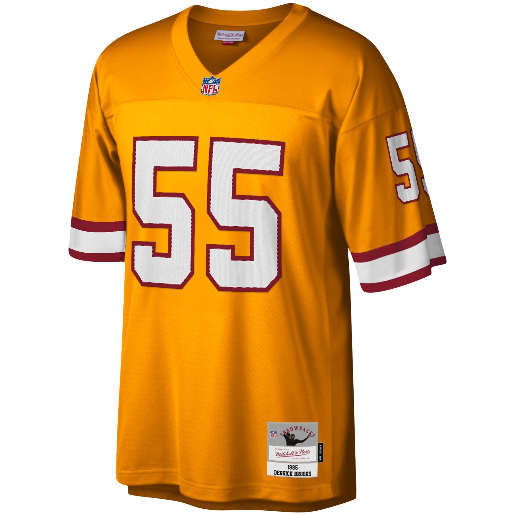 Derrick Brooks Tampa Bay Buccaneers Mitchell & Ness Youth 1995 Retired Player Legacy Jersey – Orange Clowdercats