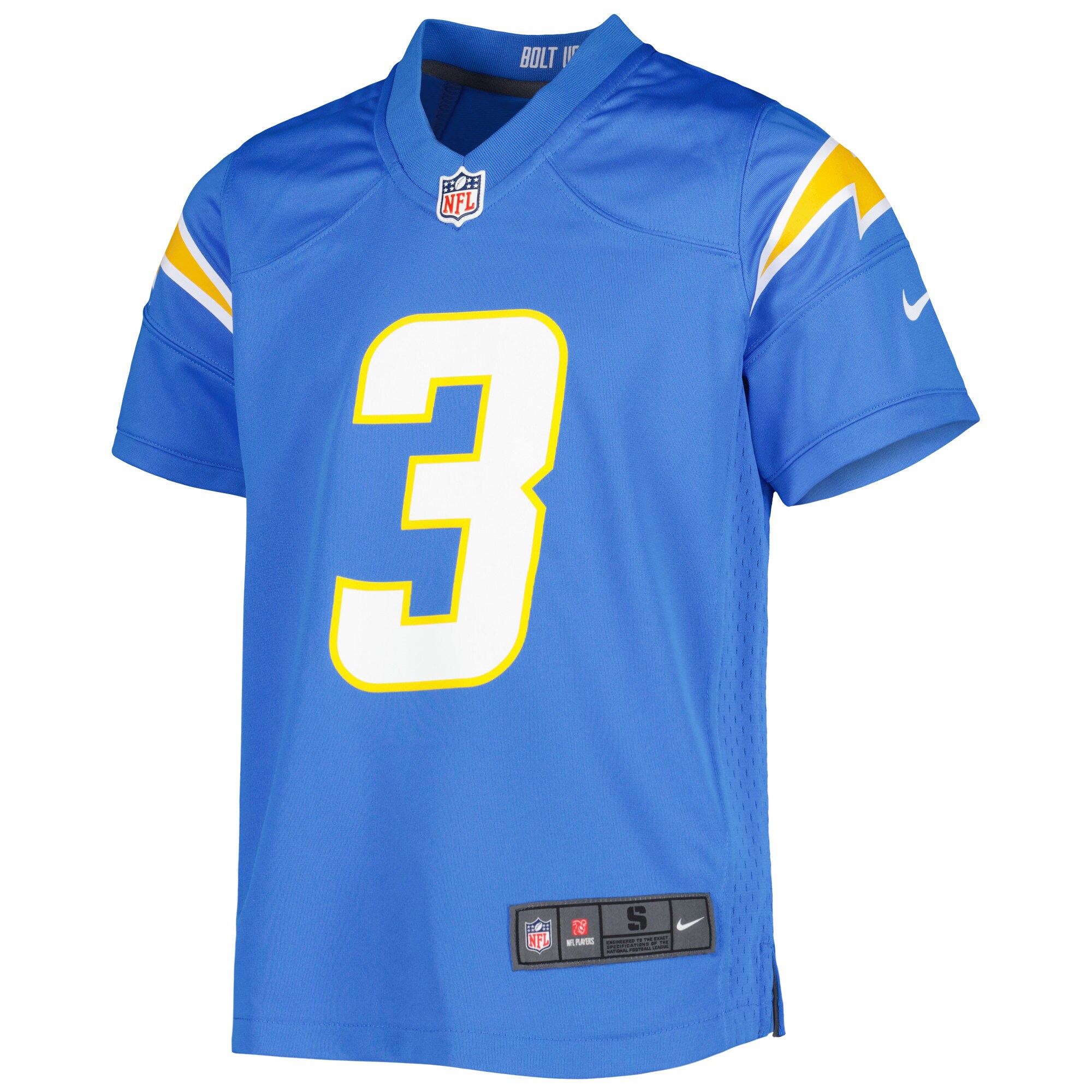 Derwin James Jr. Los Angeles Chargers Nike Youth Game Jersey – Powder Blue Clowdercats