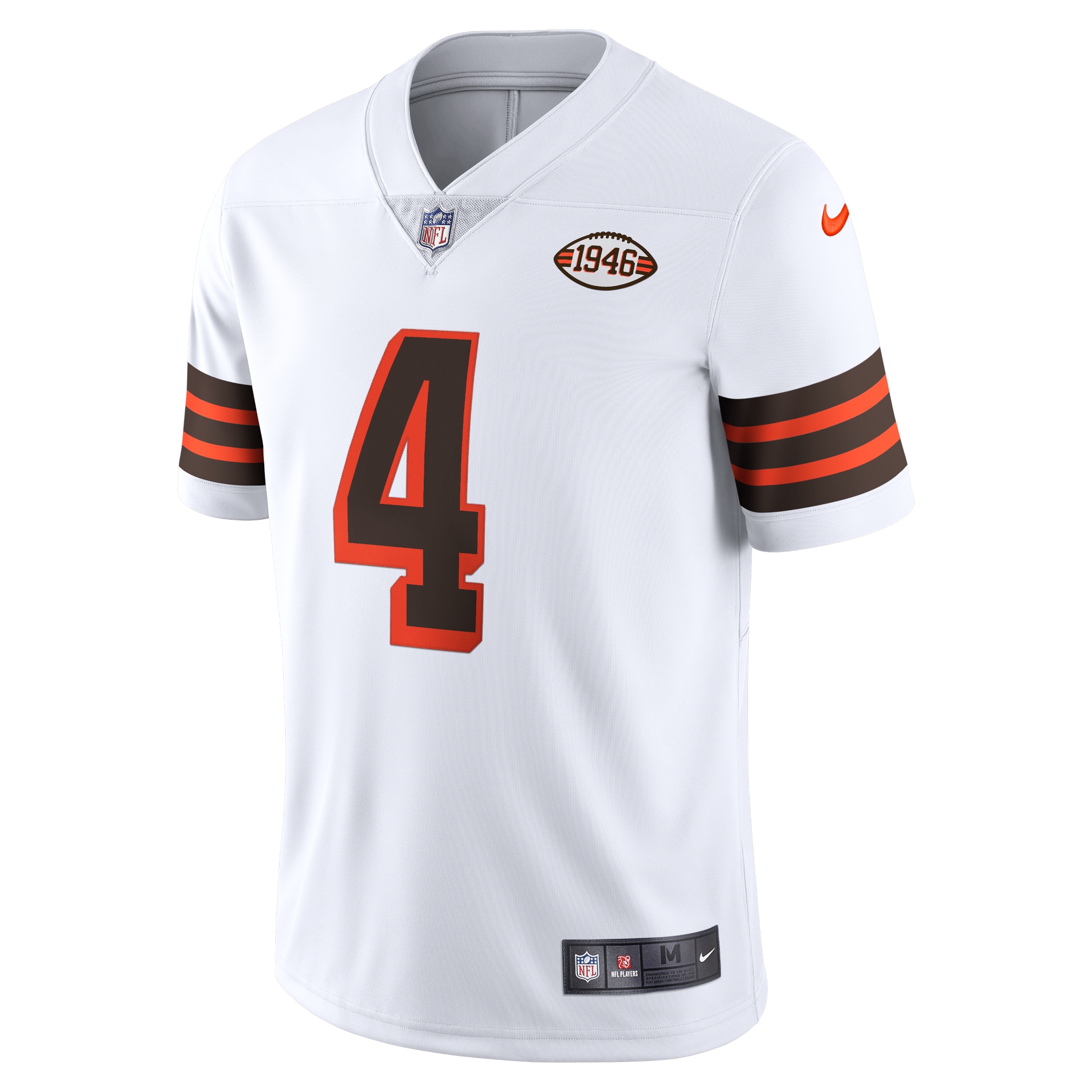 Deshaun Watson Cleveland Browns Nike 2021 Alternate Vapor Limited Jersey – White Clowdercats
