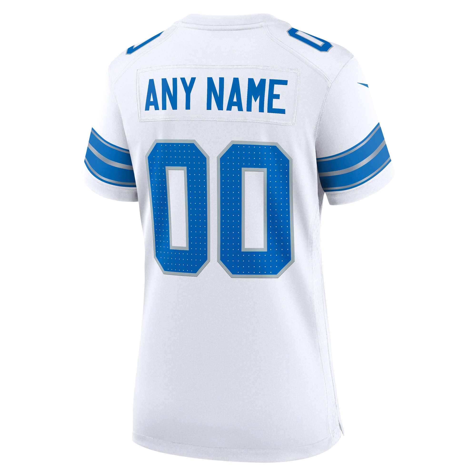 Detroit Lions Nike Women’s Custom Game Jersey – White Clowdercats