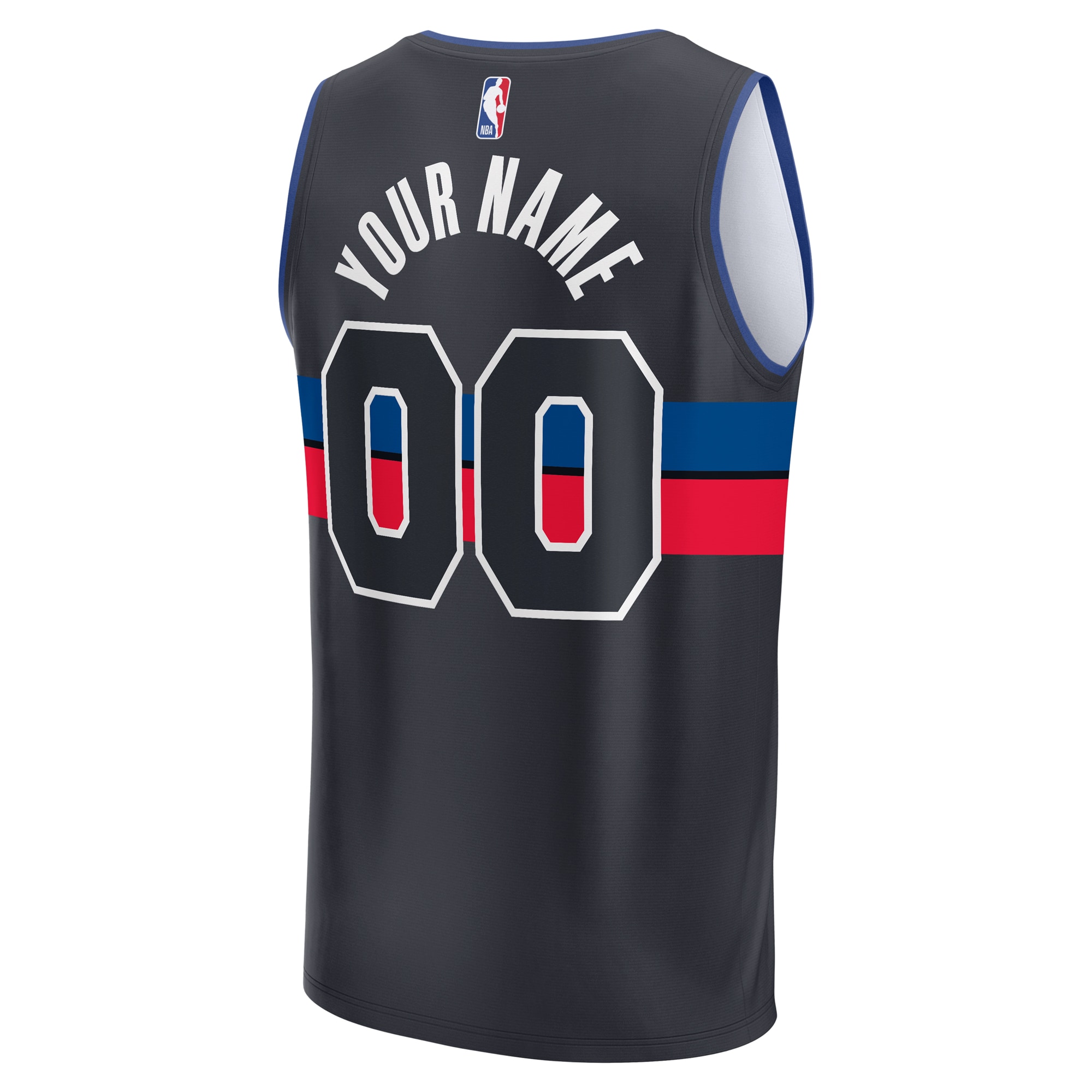 Detroit Pistons Fanatics Youth Fast Break Replica Custom Jersey – Statement Edition – Black Clowdercats