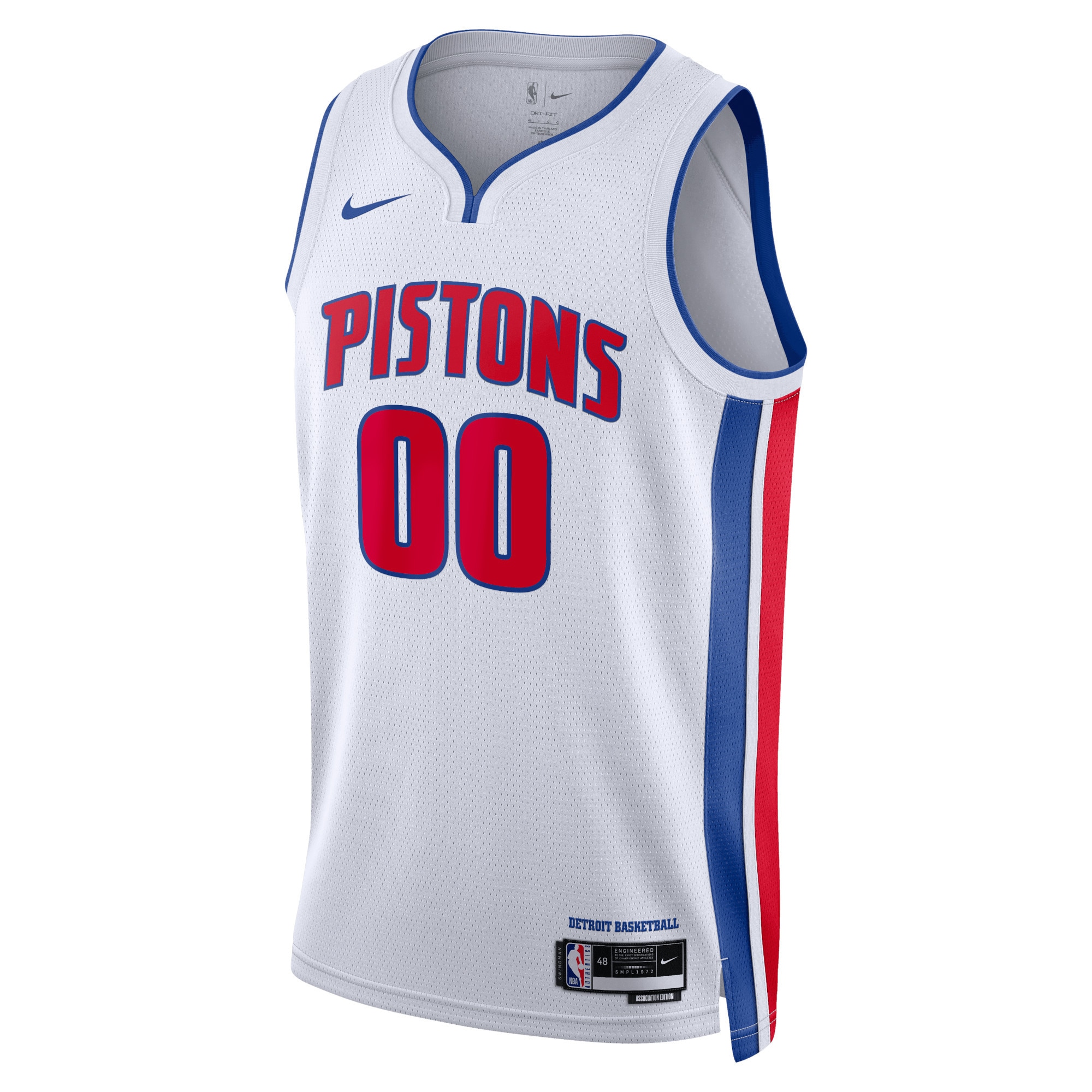 Detroit Pistons Nike Unisex Swingman Custom Jersey White – Association Edition Clowdercats