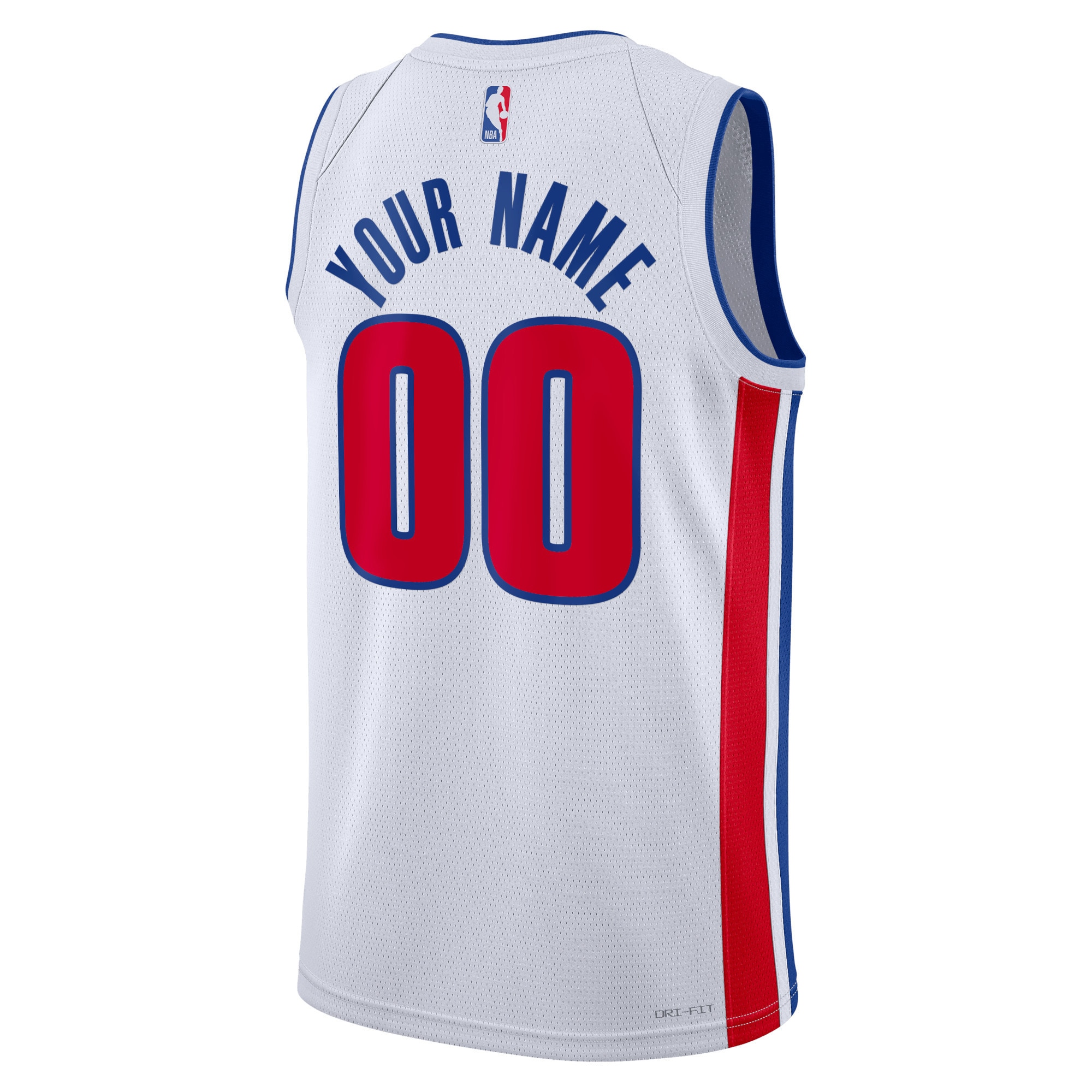 Detroit Pistons Nike Unisex Swingman Custom Jersey White – Association Edition Clowdercats