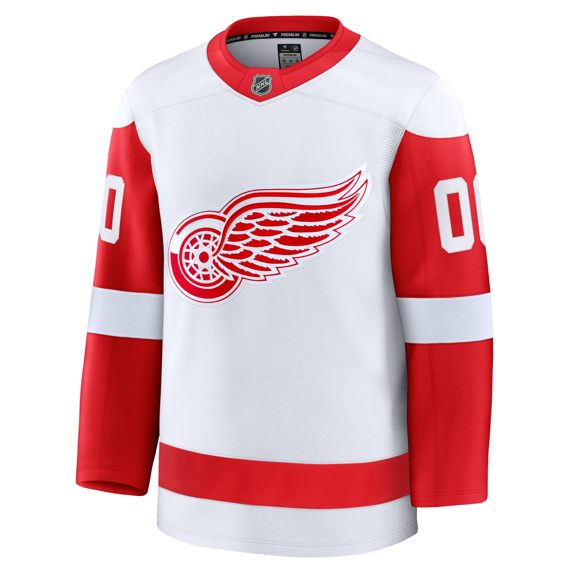 Detroit Red Wings Fanatics Away Premium Custom Jersey – White Clowdercats