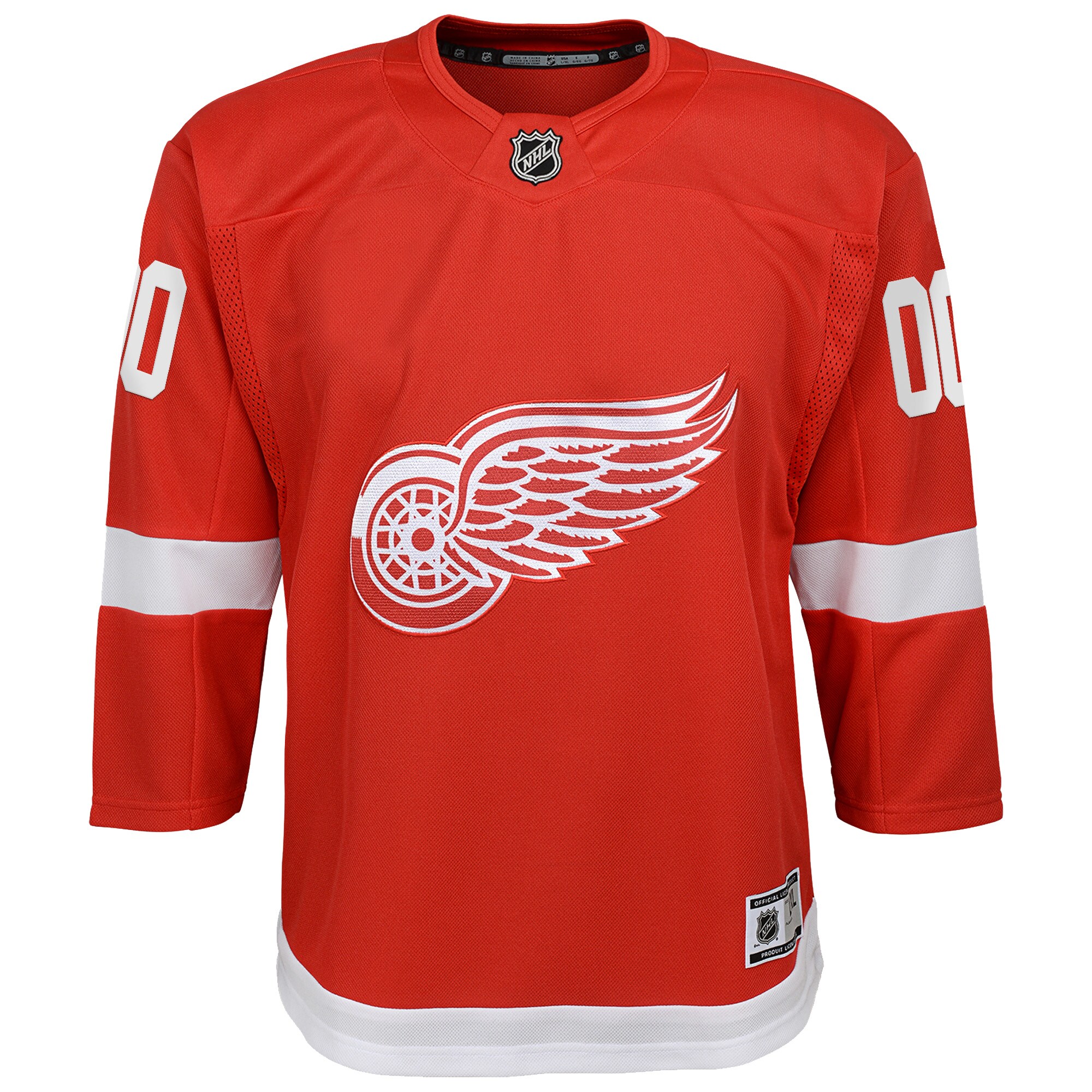 Detroit Red Wings Youth Home Custom Premier Jersey – Red Clowdercats