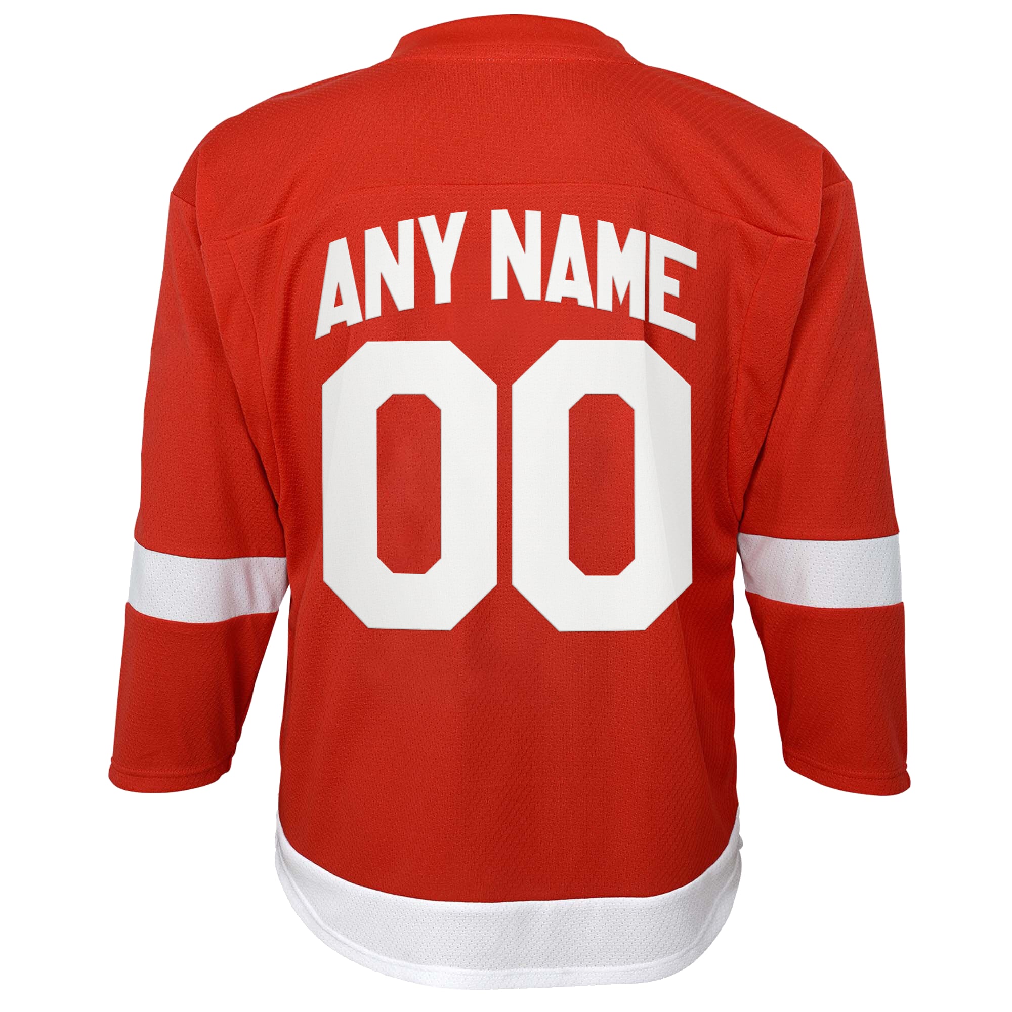 Detroit Red Wings Youth Home Replica Custom Jersey – Red Clowdercats