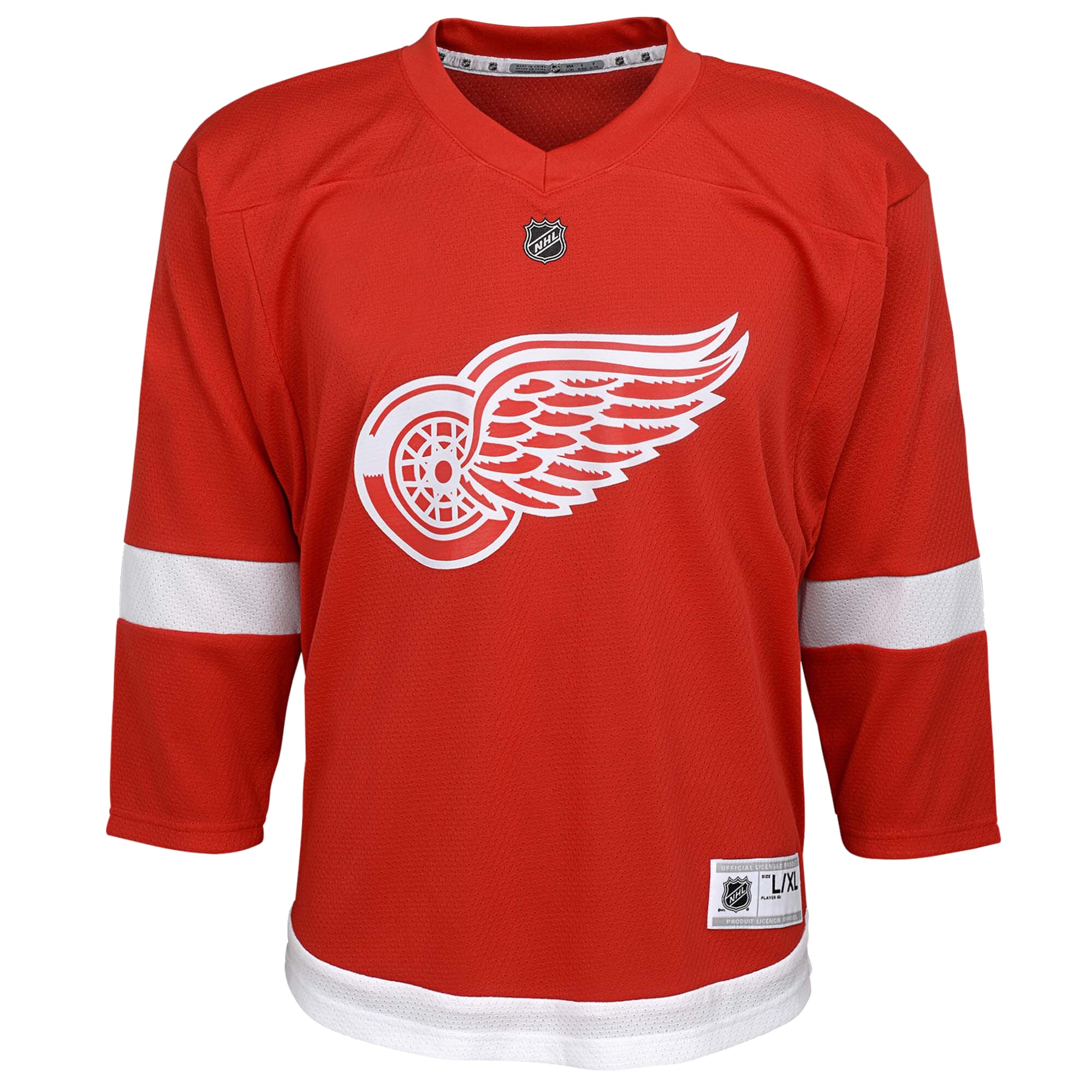 Detroit Red Wings Youth Home Replica Custom Jersey – Red Clowdercats