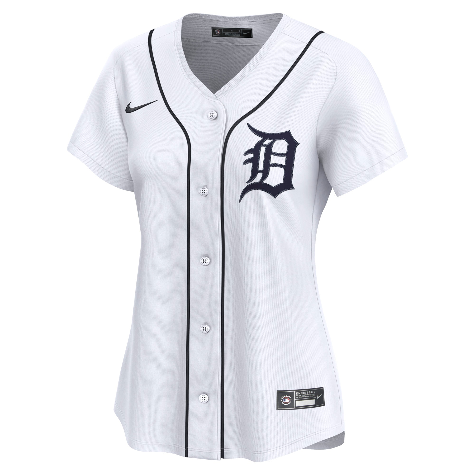 Detroit Tigers Nike Women’s Home Limited Custom Jersey – White