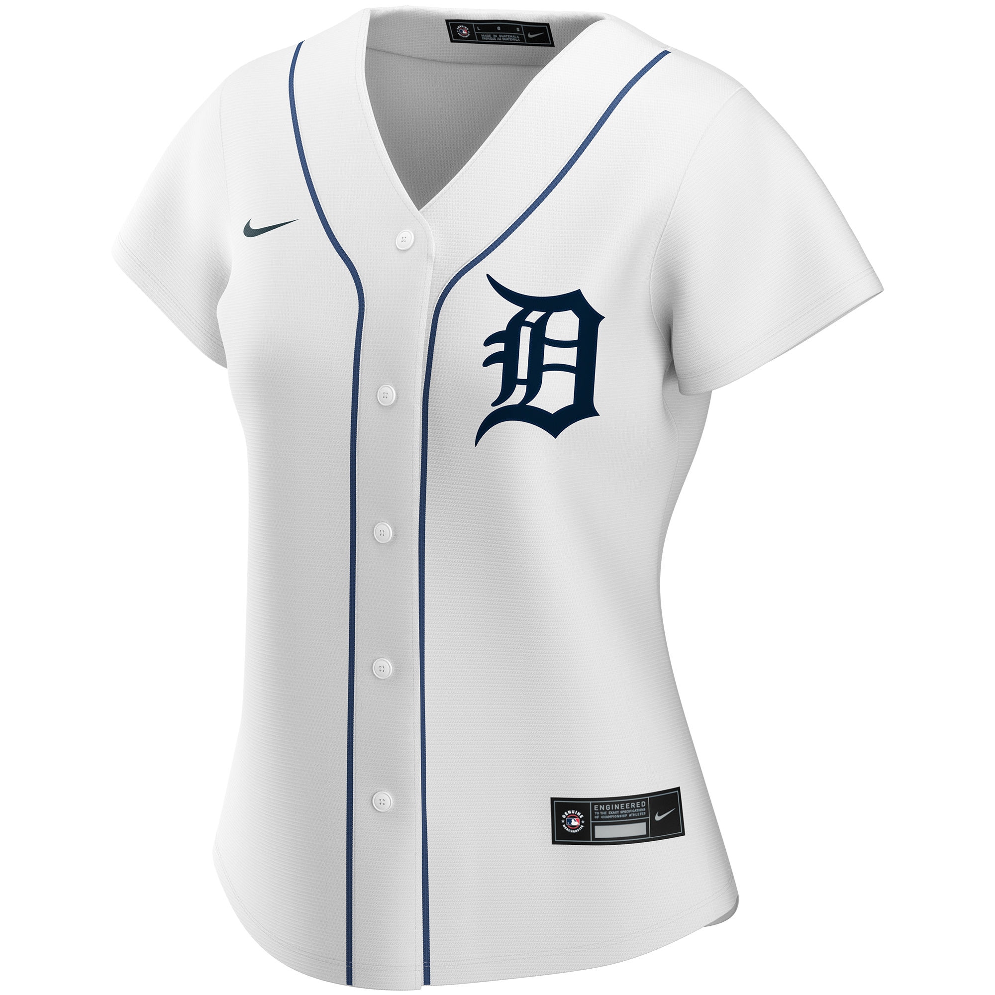 Detroit Tigers Nike Women’s Home Replica Custom Jersey – White