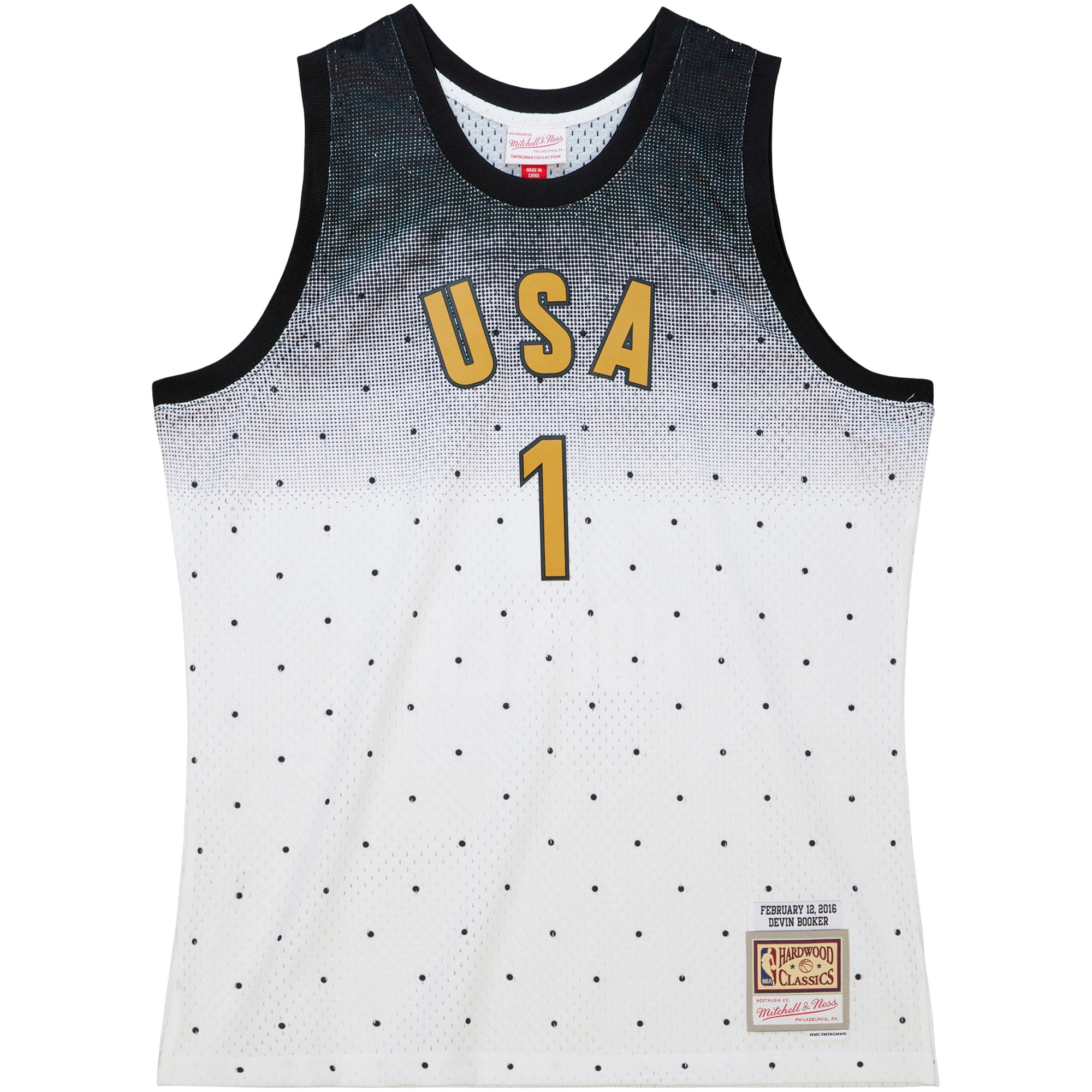 Devin Booker 2016 NBA Rising Stars Challenge Mitchell & Ness Hardwood Classics Swingman Jersey – White Clowdercats