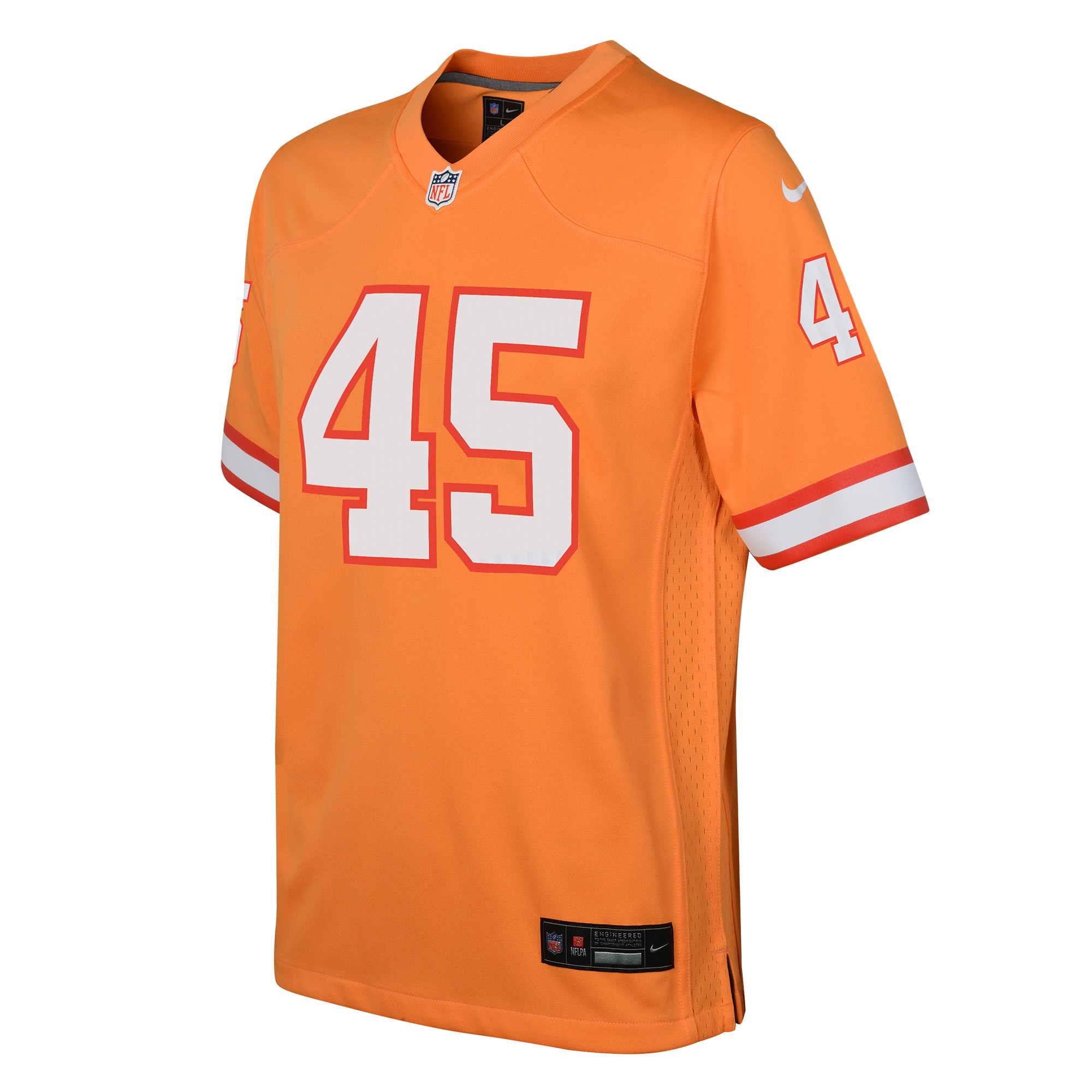 Devin White Tampa Bay Buccaneers Nike Youth Game Jersey – Orange Clowdercats