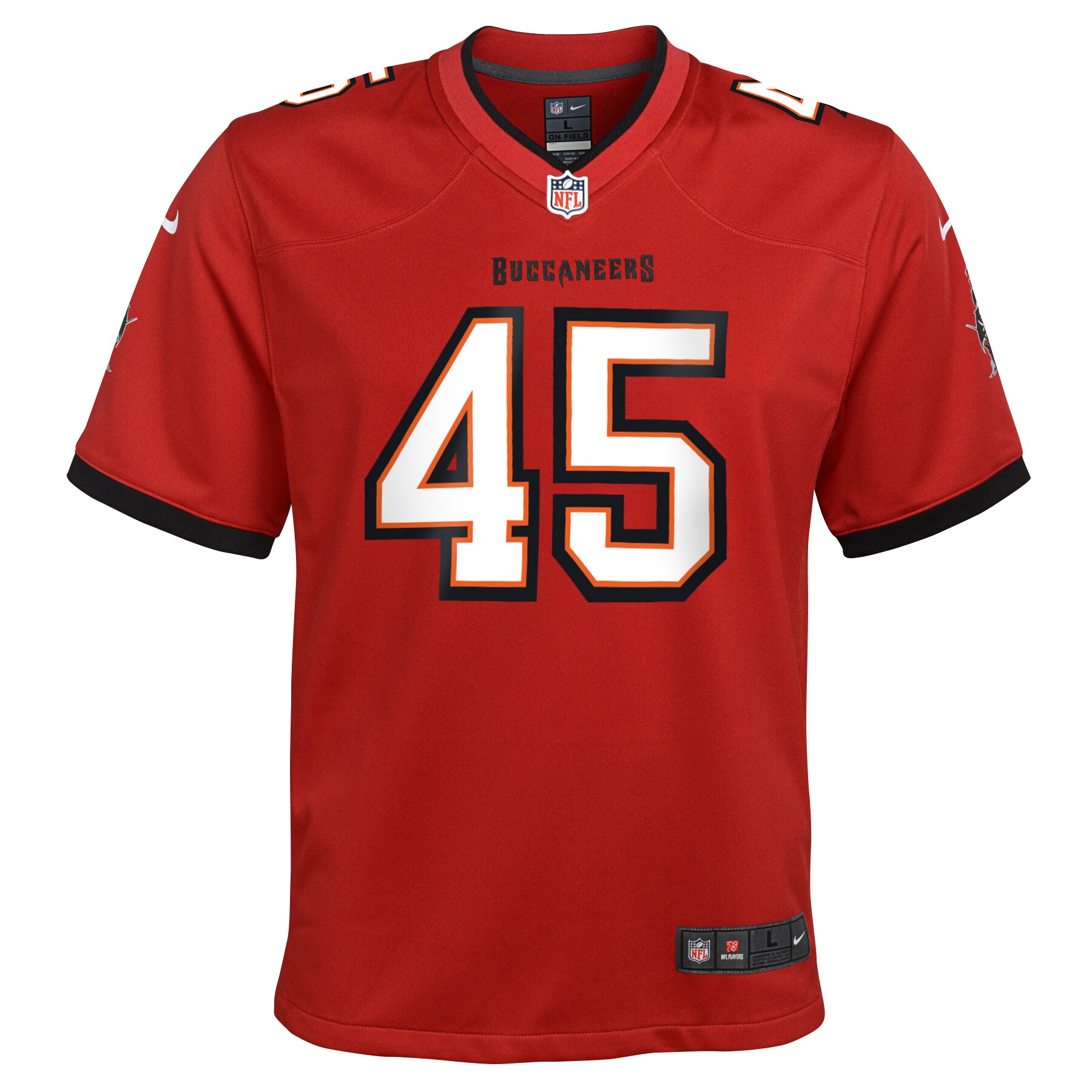 Devin White Tampa Bay Buccaneers Nike Youth Game Jersey – Red Clowdercats