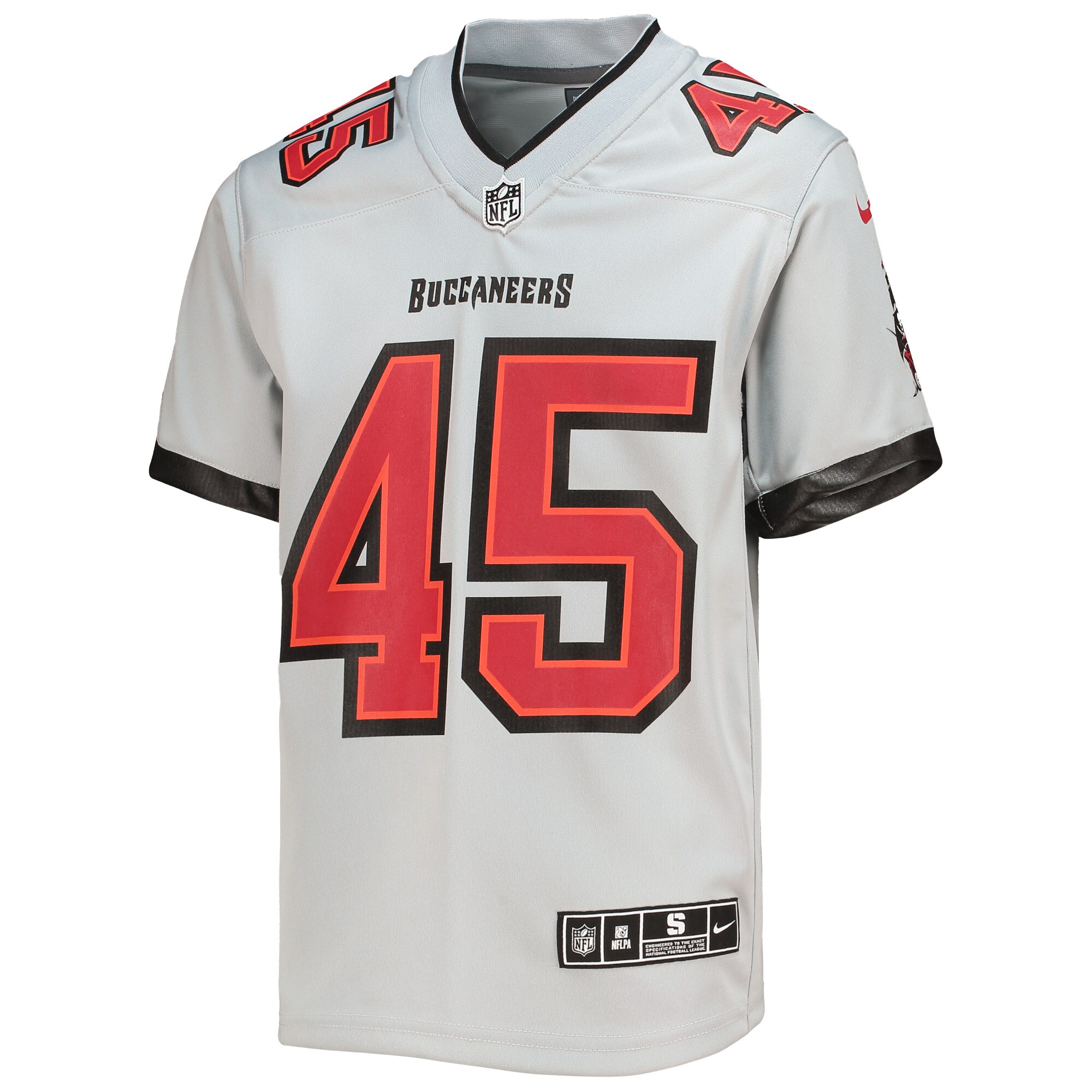 Devin White Tampa Bay Buccaneers Nike Youth Inverted Team Game Jersey – Gray Clowdercats