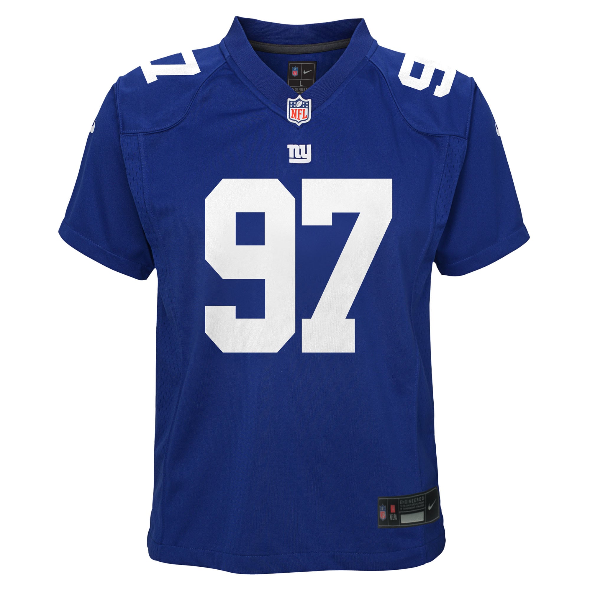 Dexter Lawrence New York Giants Nike Youth Game Jersey – Royal Clowdercats