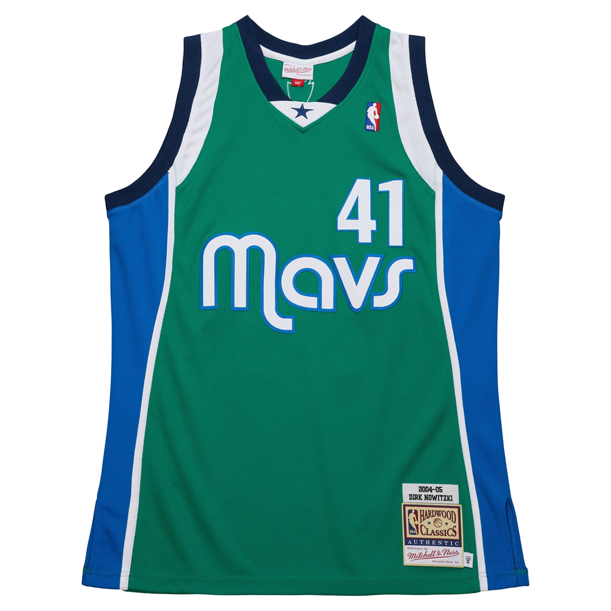 Dirk Nowitzki Dallas Mavericks Mitchell & Ness 2004/05 Hardwood Classics Authentic Jersey – Green Clowdercats