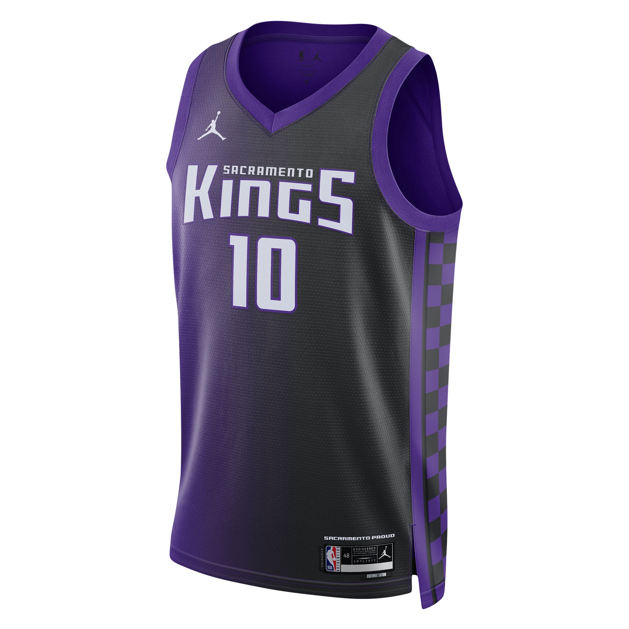 Domantas Sabonis Sacramento Kings Jordan Brand Unisex Swingman Jersey – Statement Edition – Purple Clowdercats