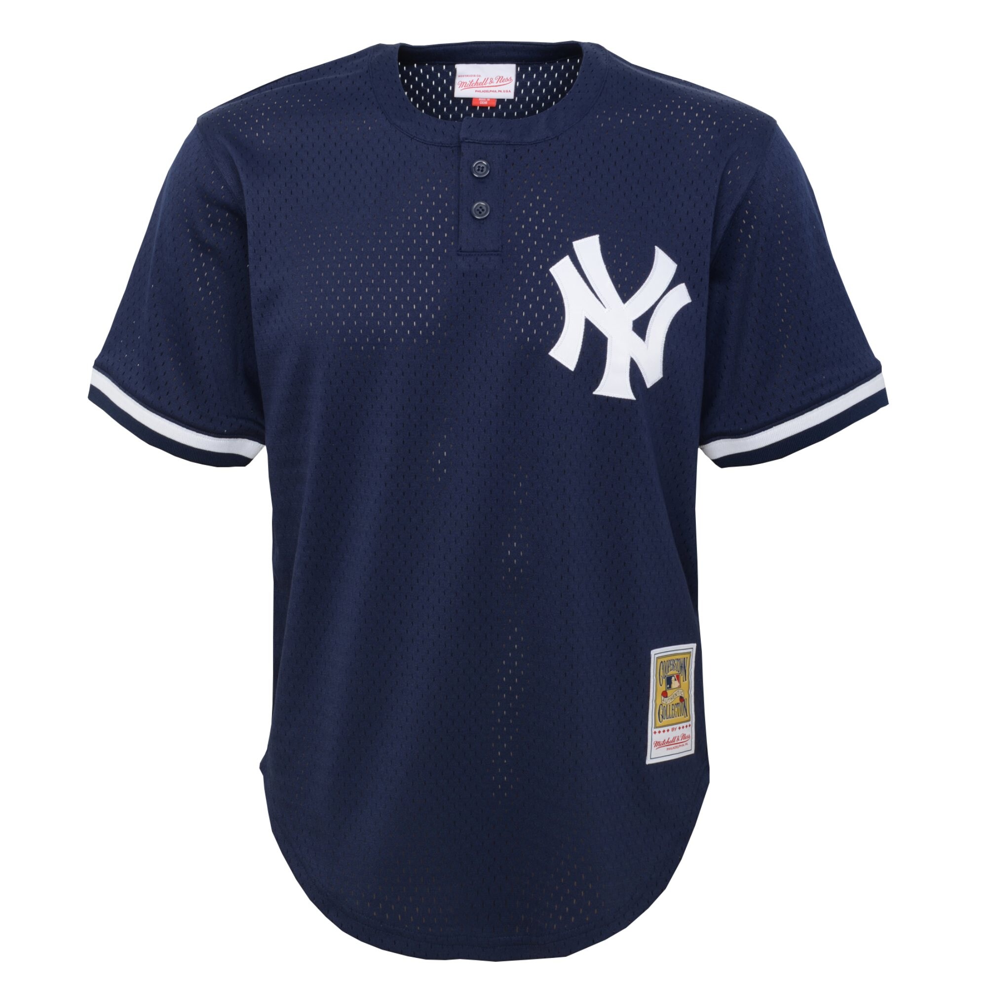 Don Mattingly New York Yankees Mitchell & Ness Youth Cooperstown Collection Mesh Batting Practice Jersey – Navy