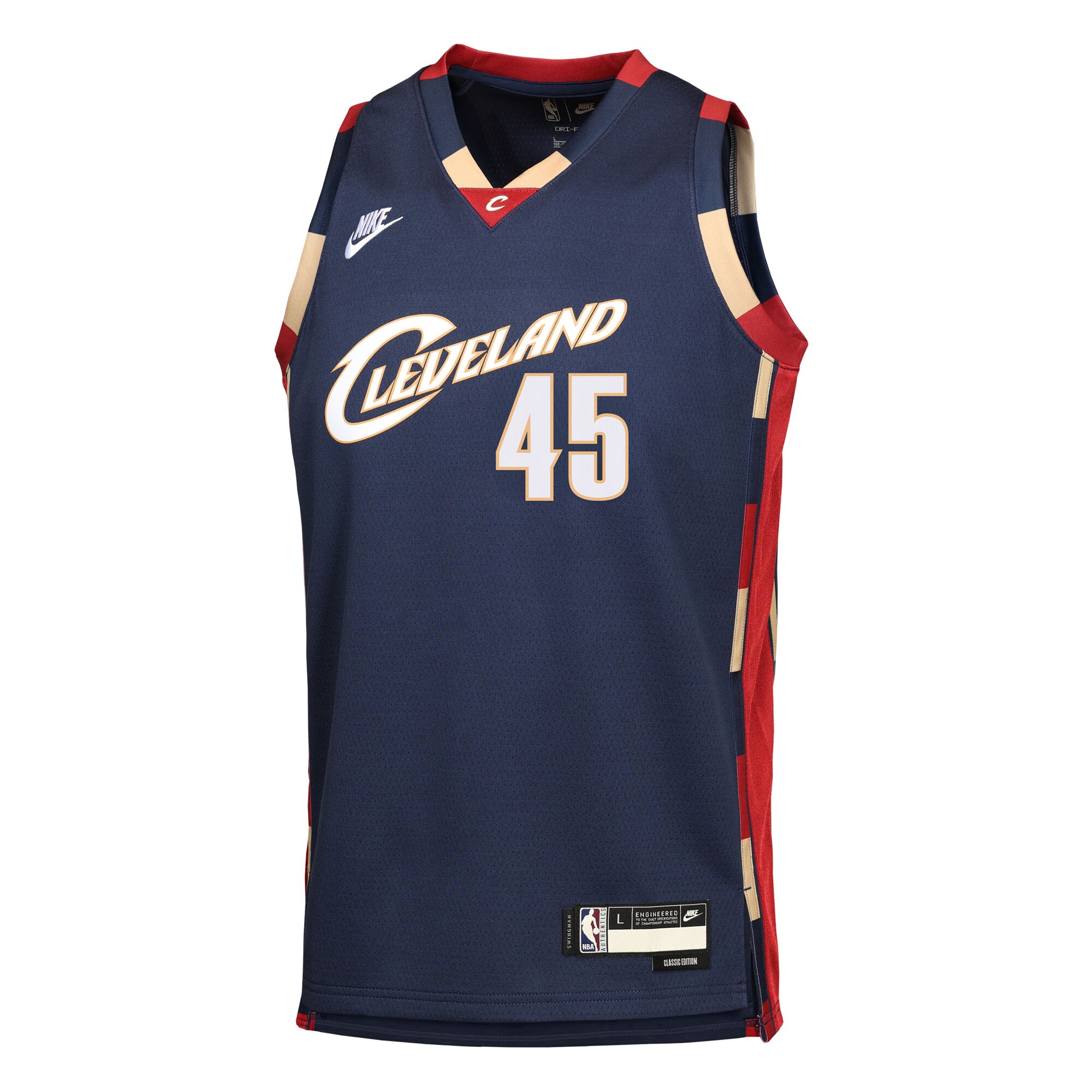 Donovan Mitchell Cleveland Cavaliers Nike Youth Swingman Jersey – Classic Edition – Navy Clowdercats