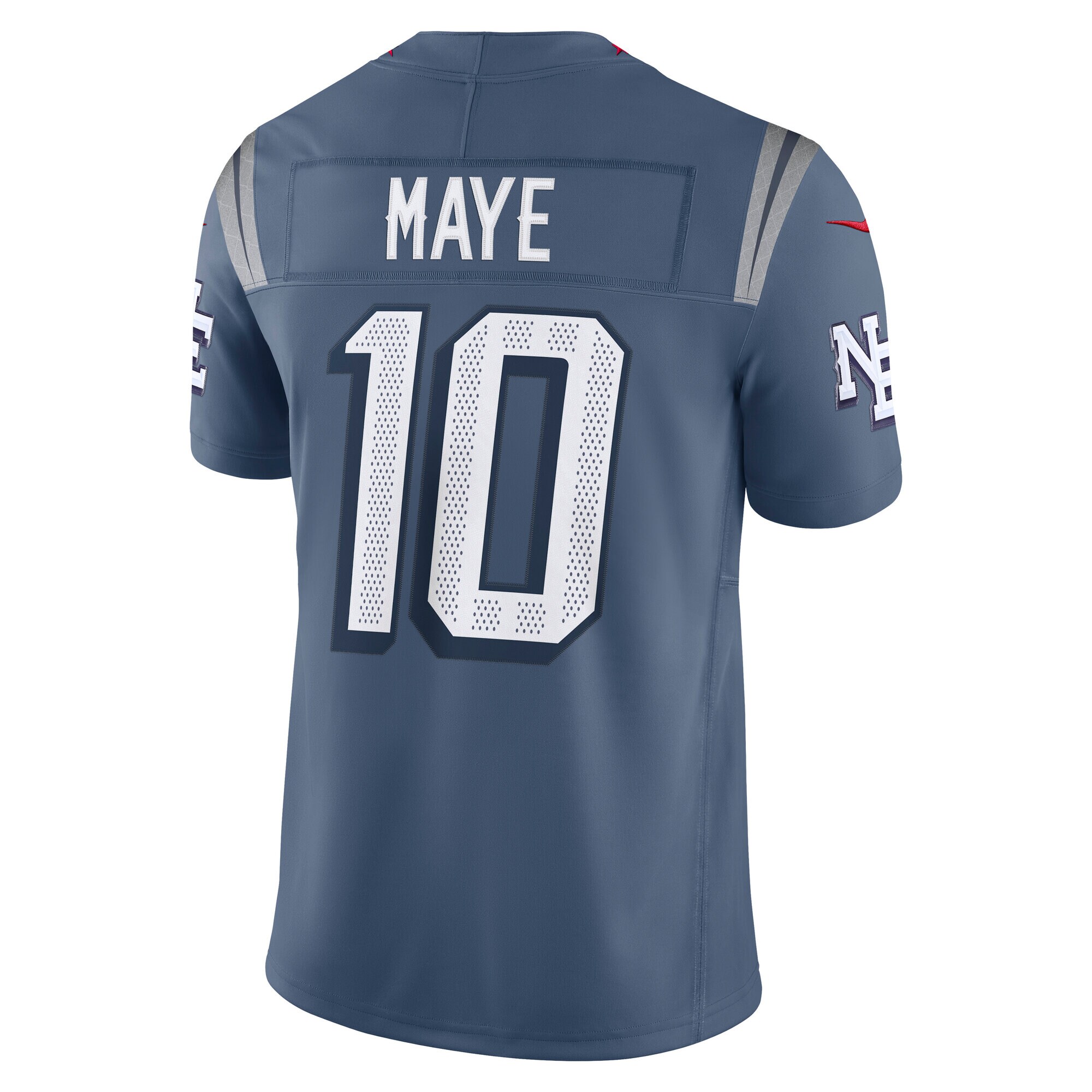 Drake Maye New England Patriots Nike 2025 Rivalries Collection Limited Jersey – Storm Blue Clowdercats