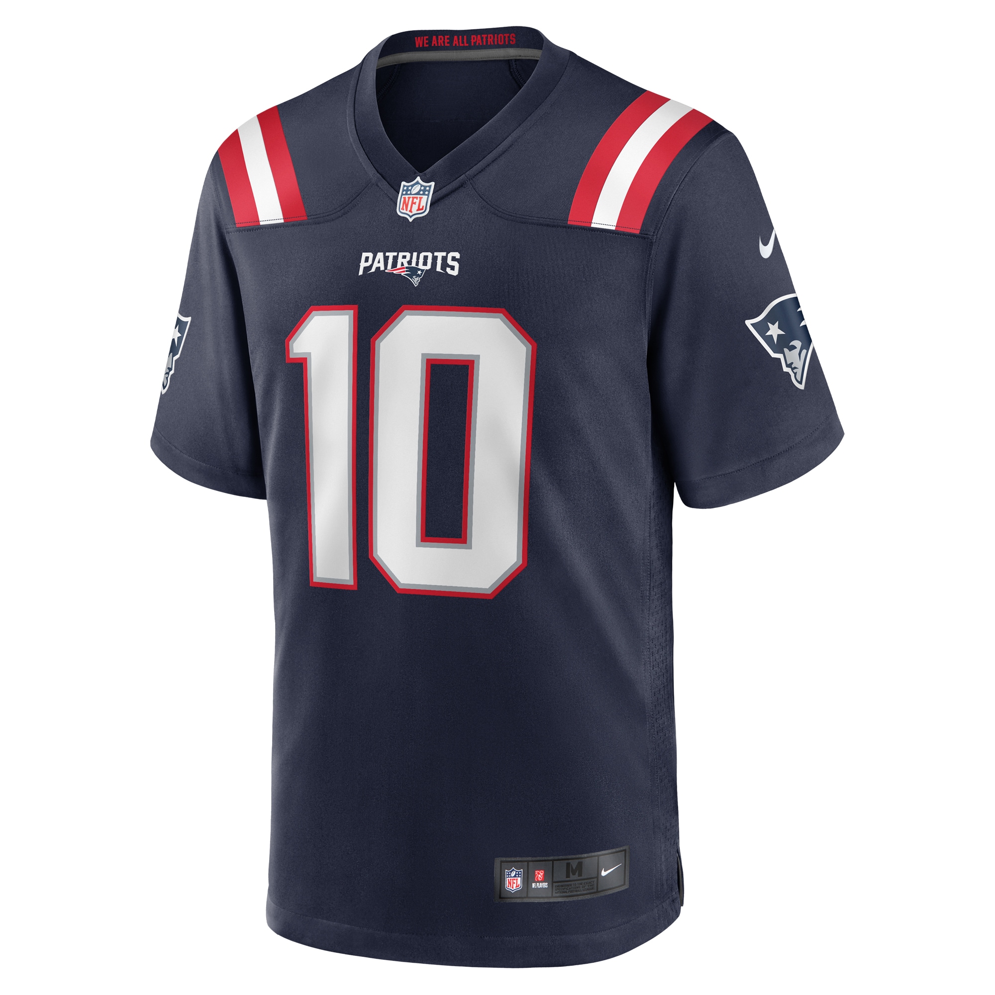 Drake Maye New England Patriots Nike Player Game Jersey – Navy Clowdercats