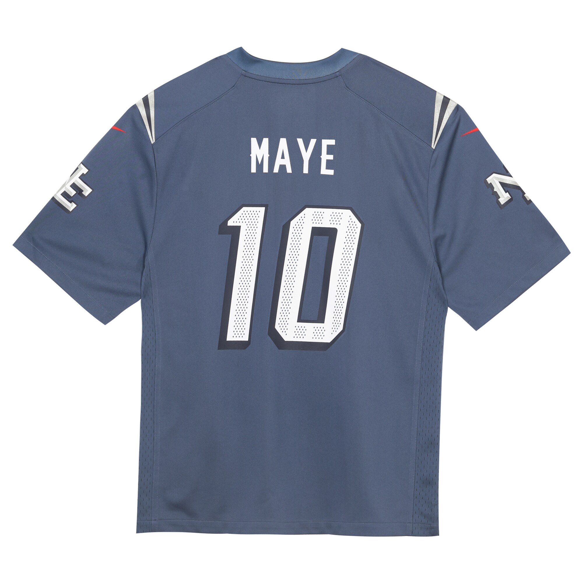 Drake Maye New England Patriots Nike Toddler 2025 Rivalries Collection Game Jersey – Storm Blue Clowdercats