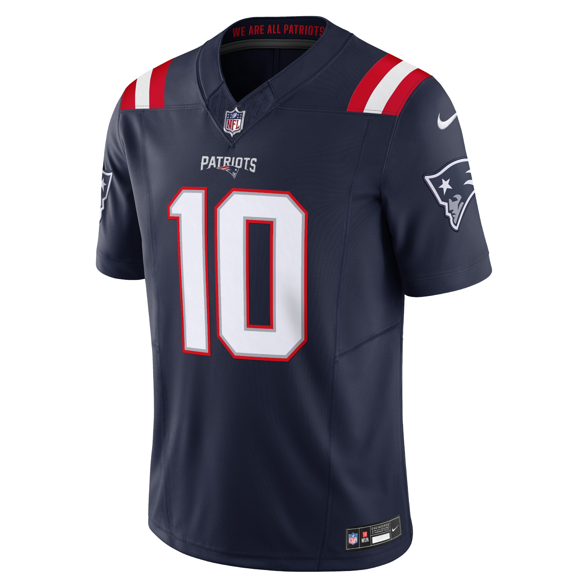Drake Maye New England Patriots Nike Vapor F.U.S.E. Limited Jersey – Navy Clowdercats