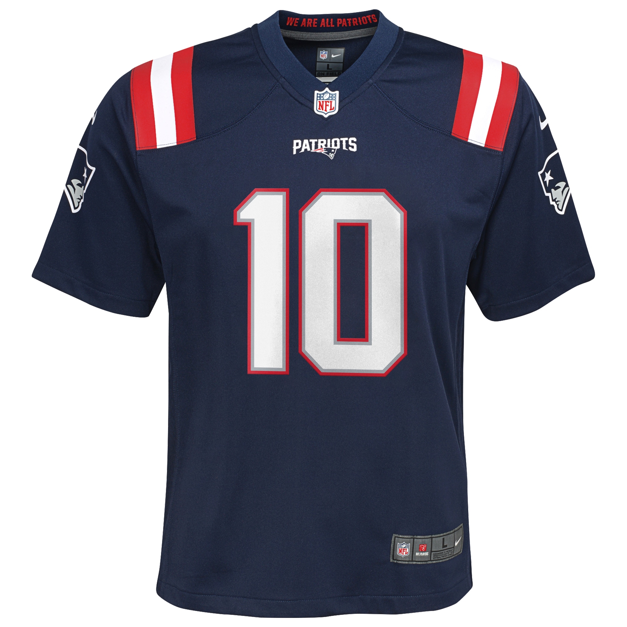 Drake Maye New England Patriots Nike Youth Game Jersey – Navy Clowdercats