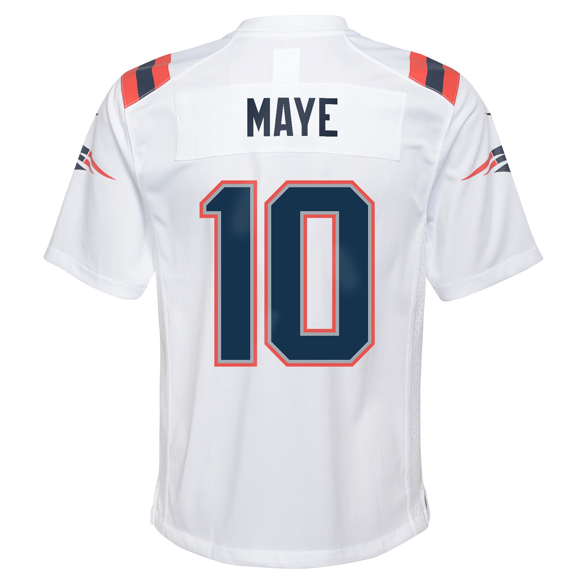 Drake Maye New England Patriots Nike Youth Game Jersey – White Clowdercats
