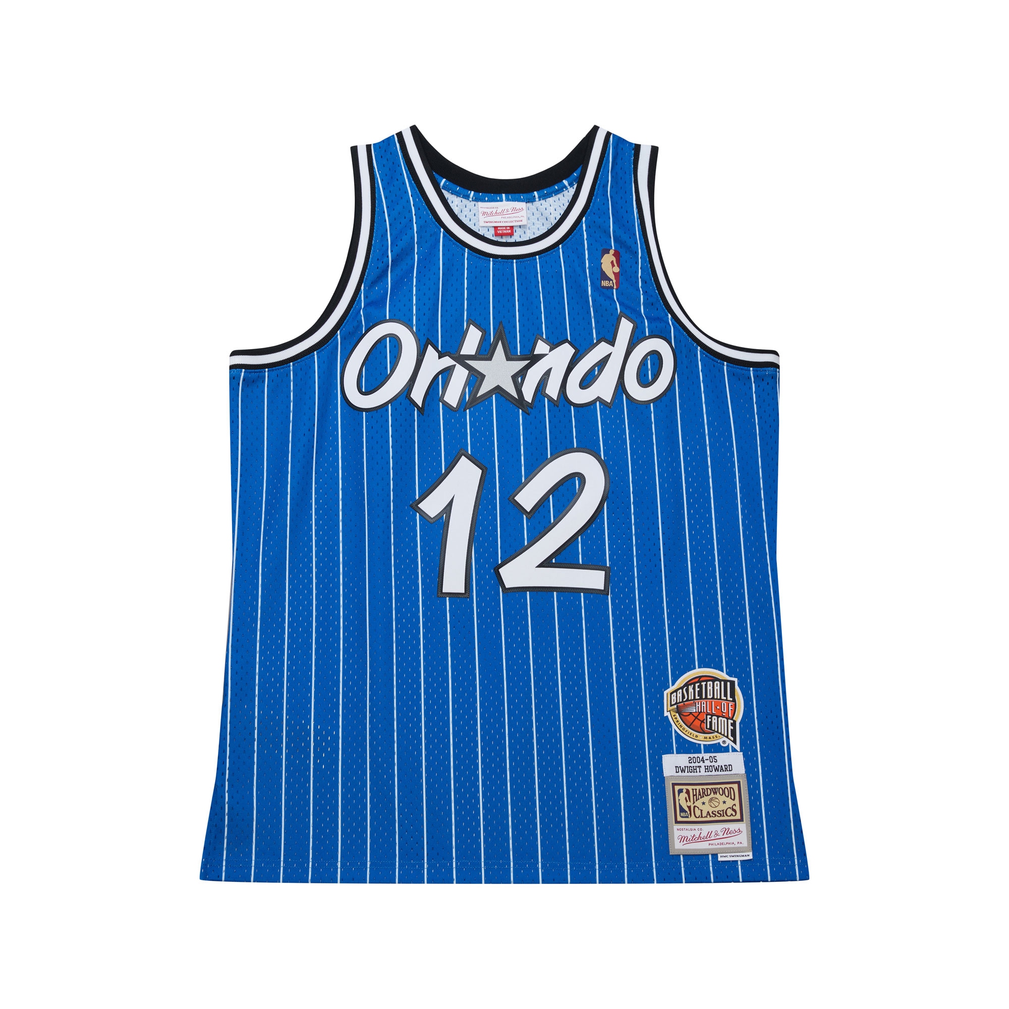 Dwight Howard Orlando Magic 2004/05 Hardwood Classics Hall of Fame Swingman Jersey – Blue Clowdercats