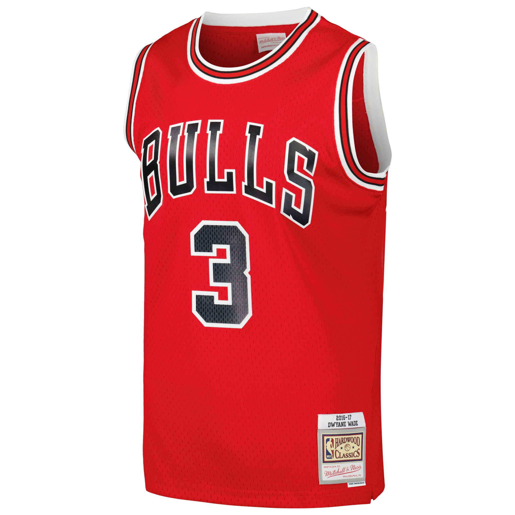Dwyane Wade Chicago Bulls Mitchell & Ness 2016/17 Hardwood Classics Swingman Jersey – Red Clowdercats