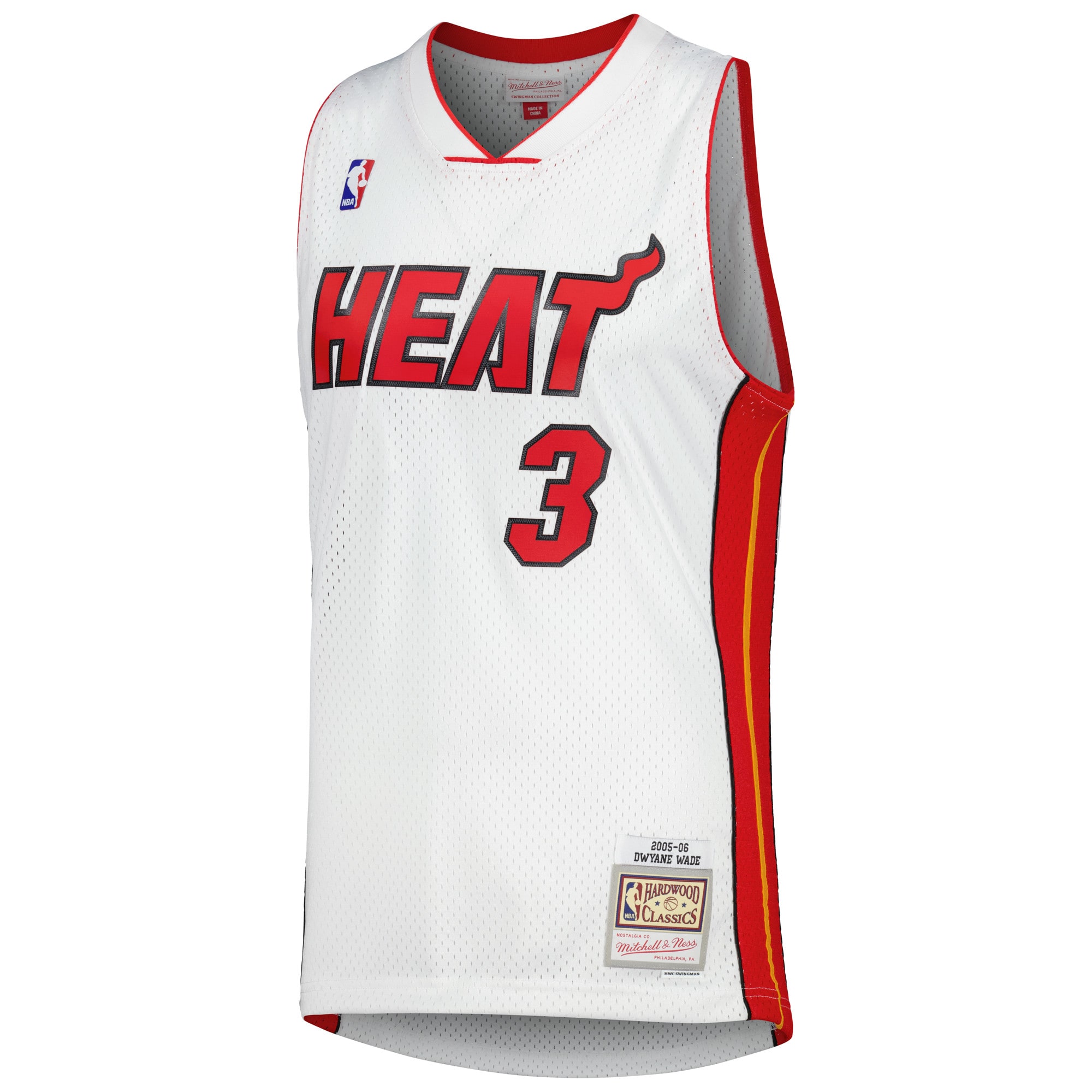 Dwyane Wade Miami Heat Mitchell & Ness 2005/06 Hardwood Classics Swingman Jersey – White Clowdercats