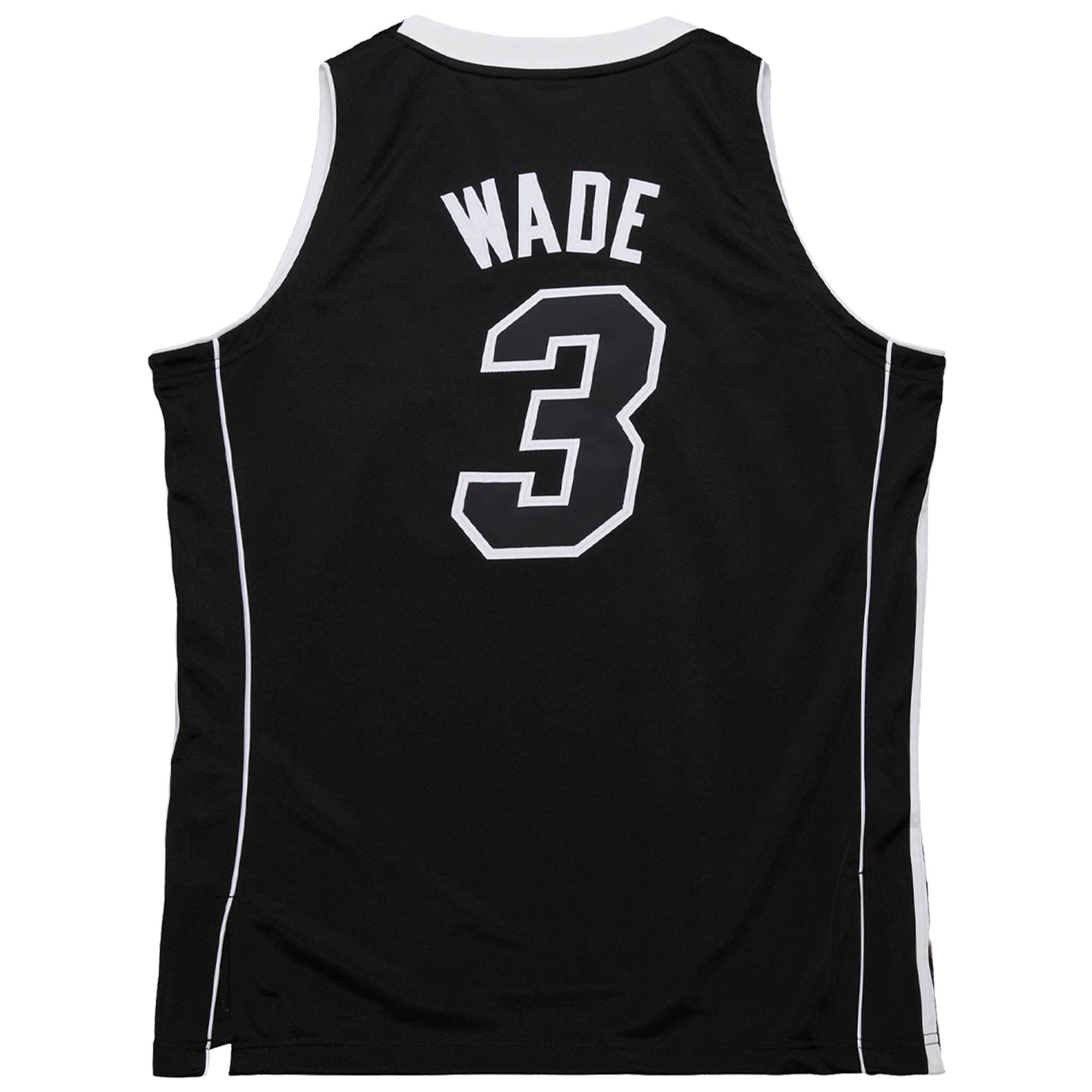 Dwyane Wade Miami Heat Mitchell & Ness 2011/12 Hardwood Classics Authentic Jersey – Black Clowdercats