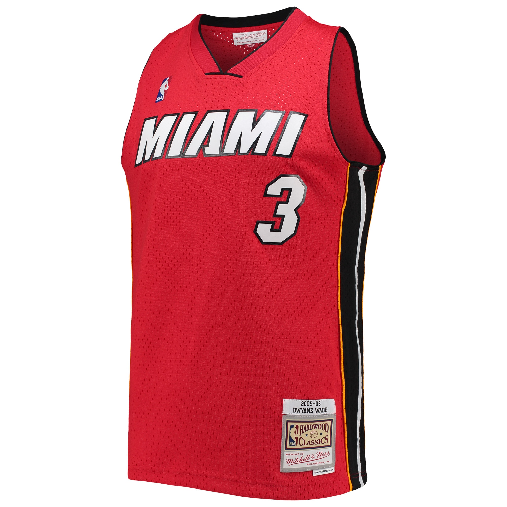 Dwyane Wade Miami Heat Mitchell & Ness Big & Tall Hardwood Classics 2005/06 Swingman Jersey – Red Clowdercats