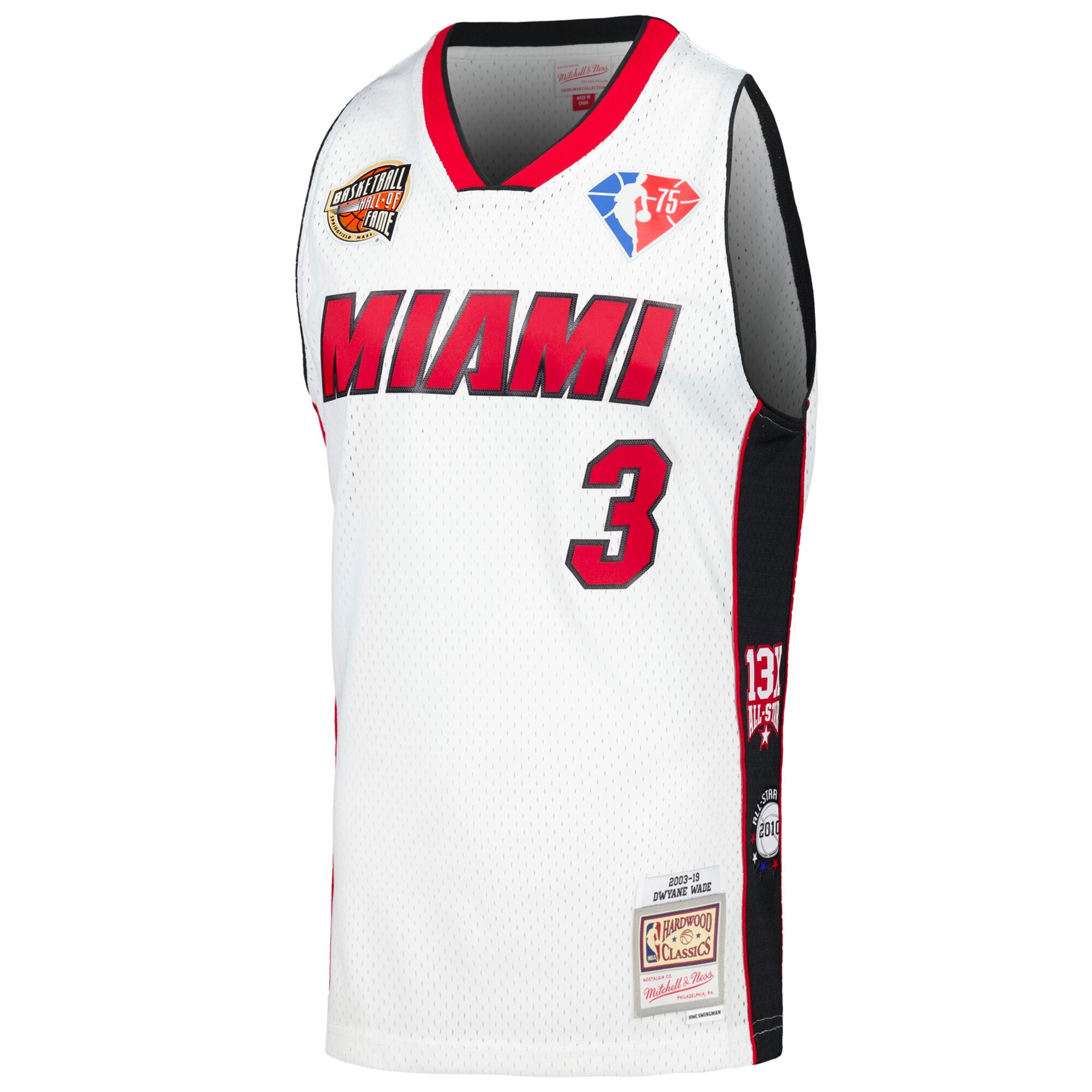Dwyane Wade Miami Heat Mitchell & Ness Unisex Hall of Fame Class of 2023 Throwback Swingman Jersey – White Clowdercats