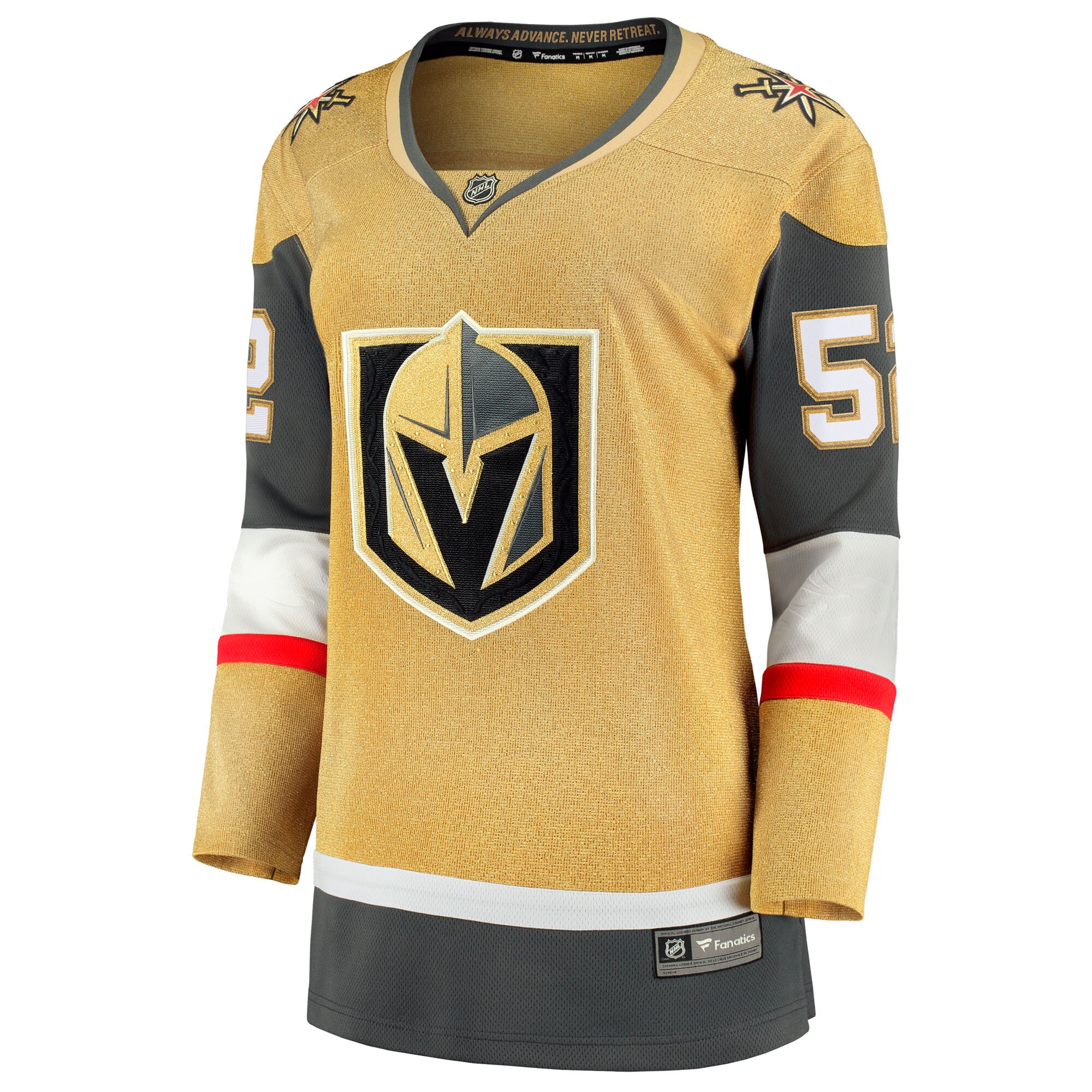 Dylan Coghlan Vegas Golden Knights Fanatics Women’s Home Breakaway Jersey – Gold Clowdercats