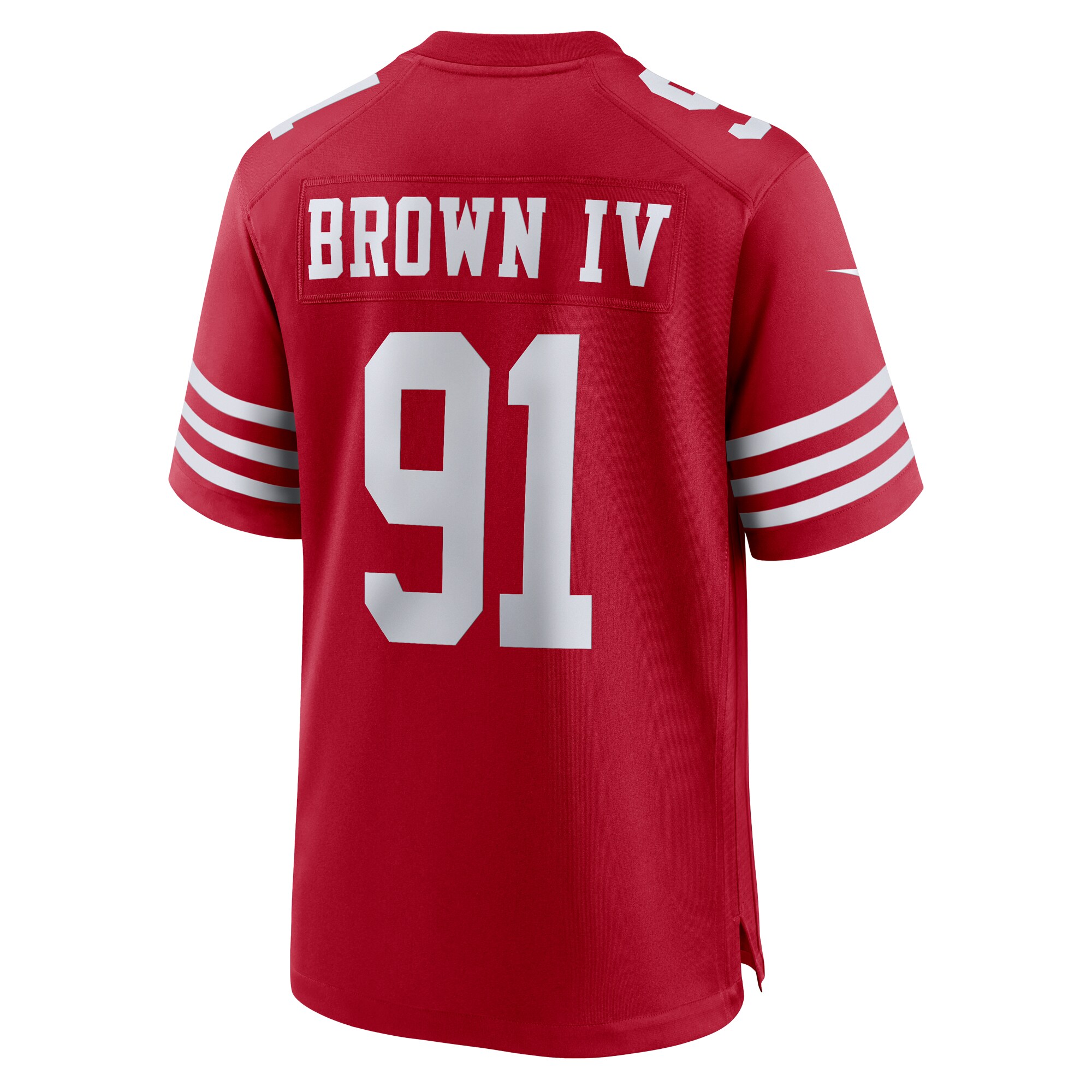 Earnest Brown IV San Francisco 49ers Nike Team Game Jersey – Scarlet Clowdercats